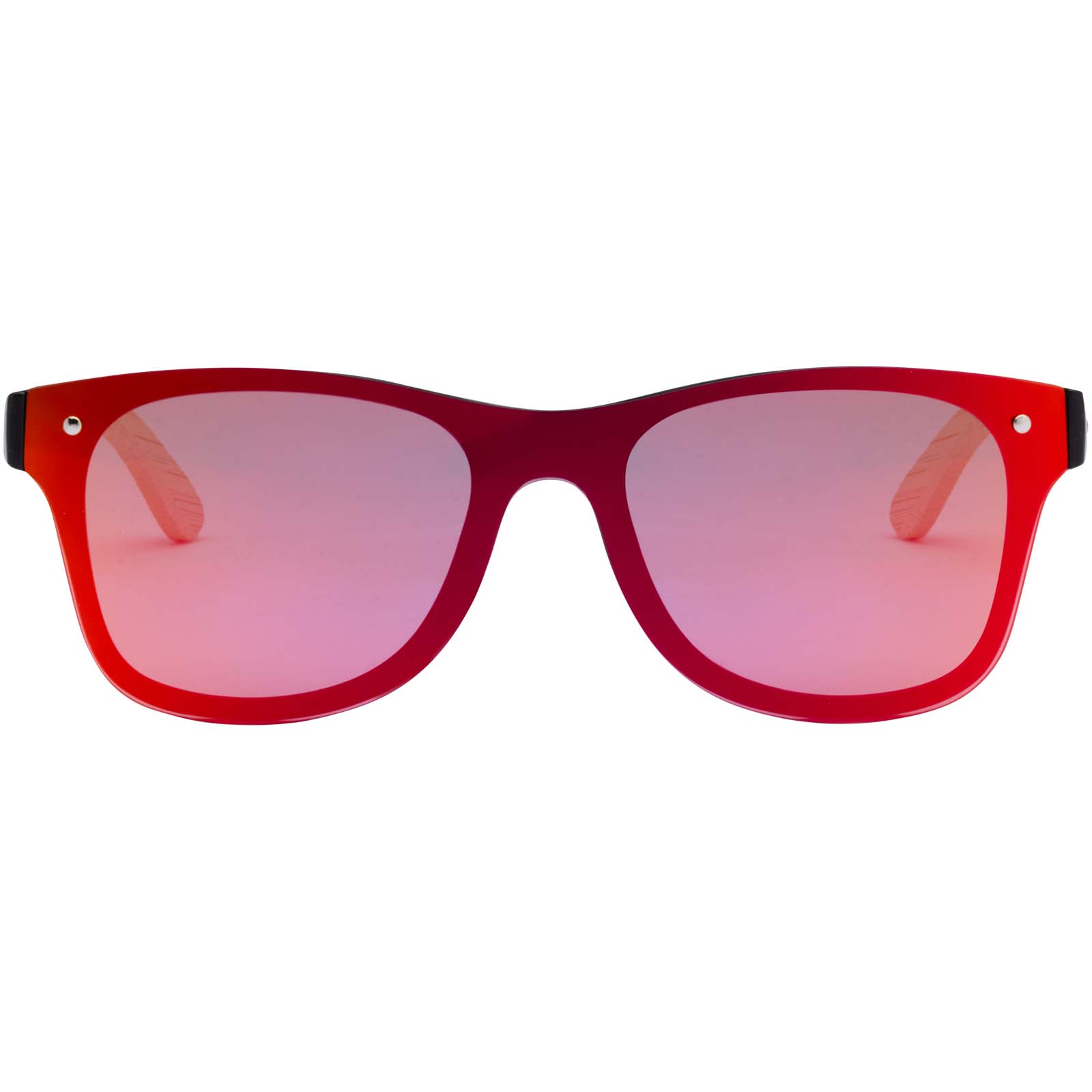 Tan sunglasses with bamboo temples