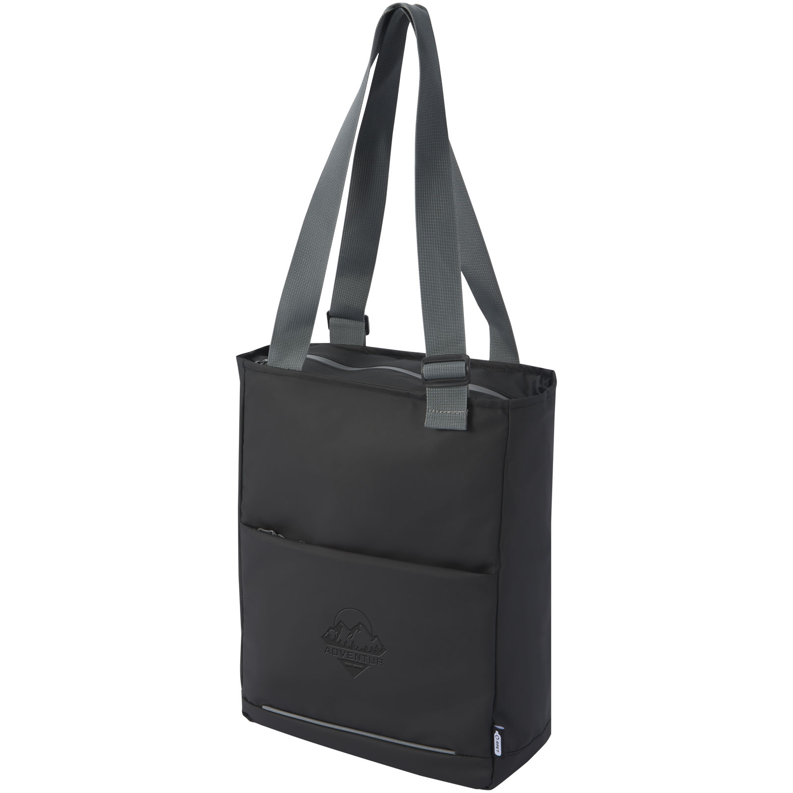 Aqua 14″ GRS recycled water resistant laptop tote bag 14L