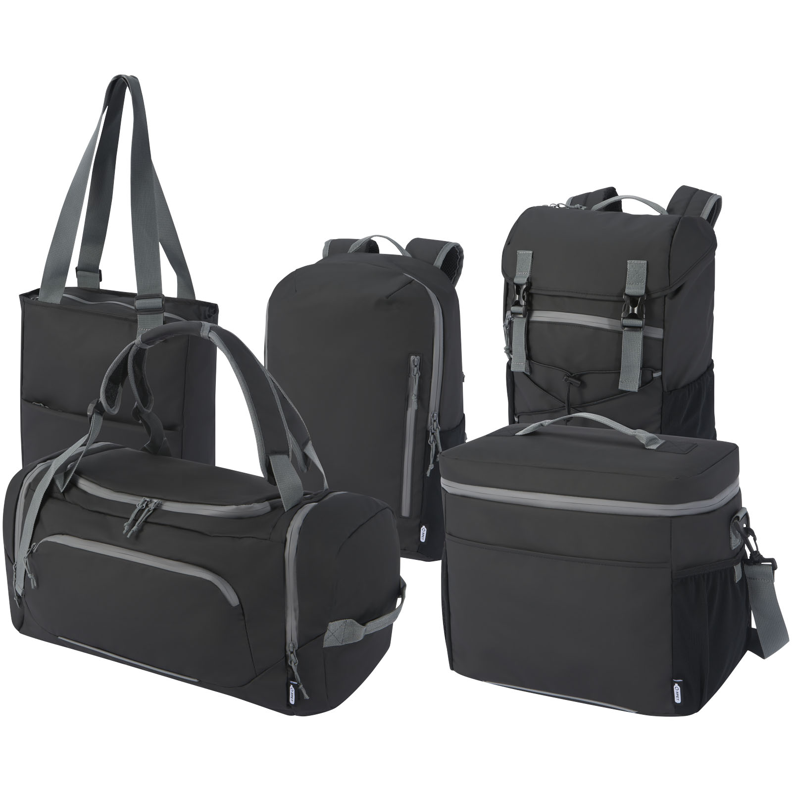 Aqua 14″ GRS recycled water resistant laptop tote bag 14L