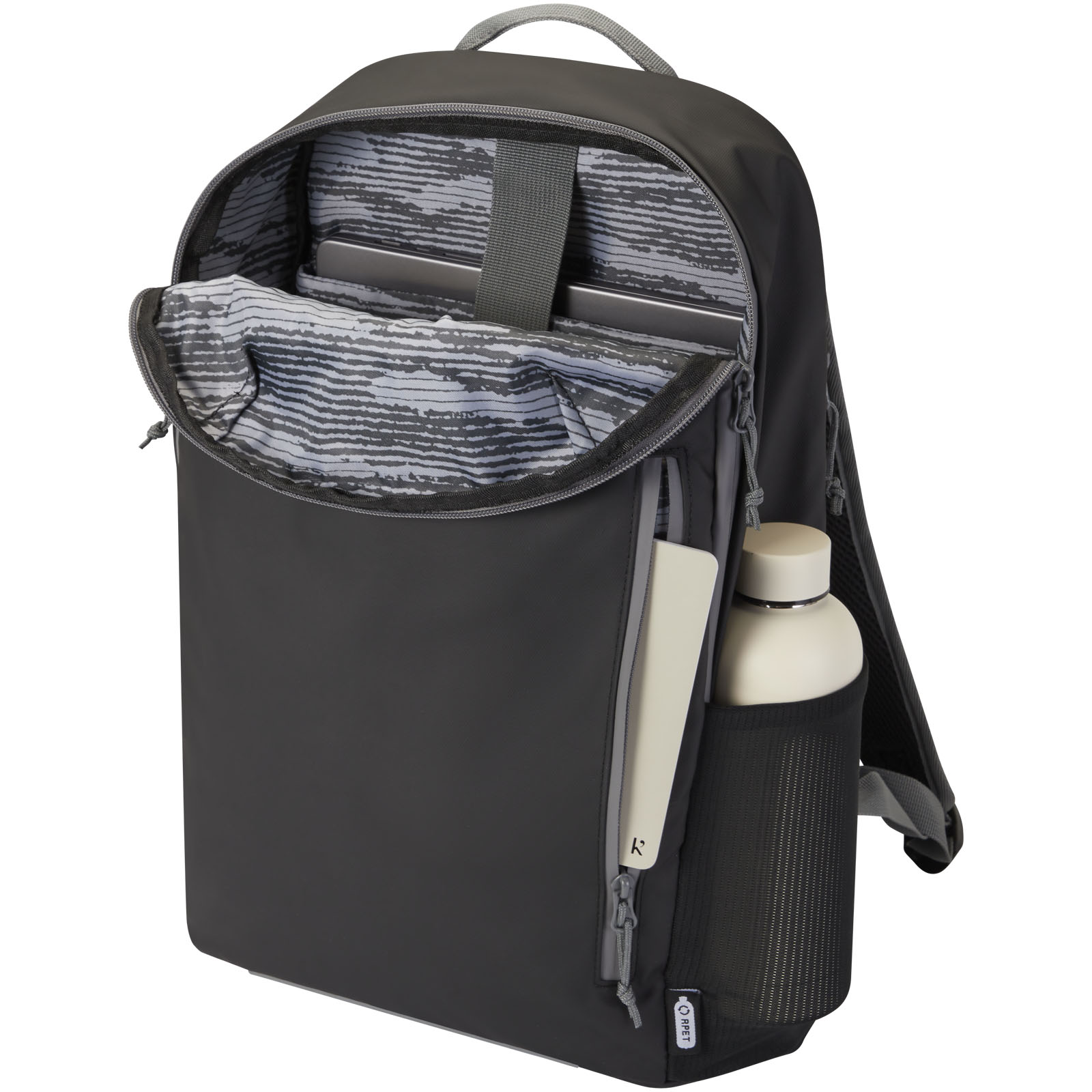 Aqua 15″ GRS recycled water resistant laptop backpack 21L