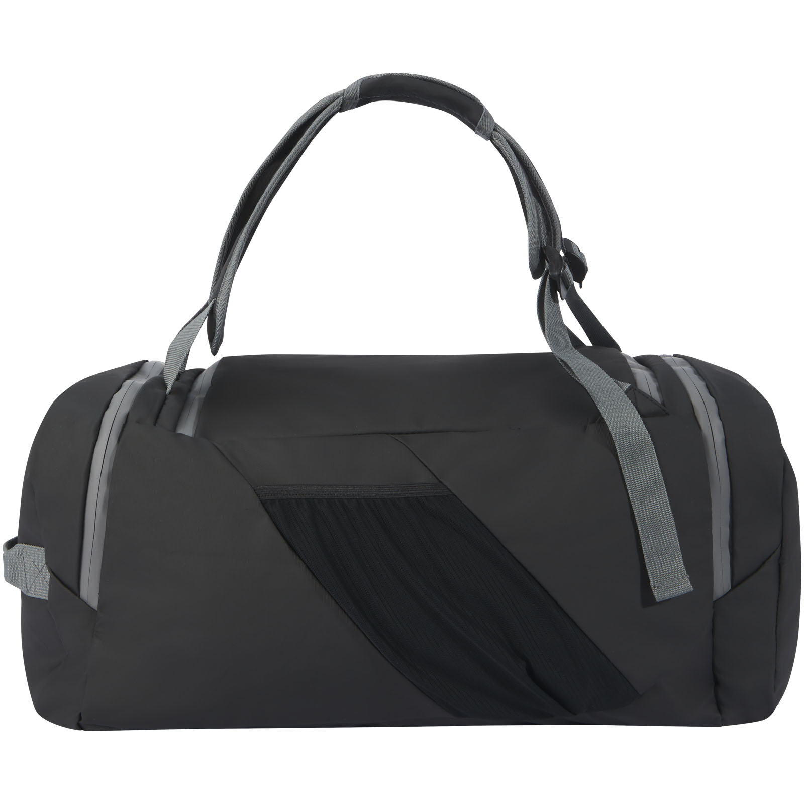 Aqua GRS recycled water resistant duffel backpack 35L