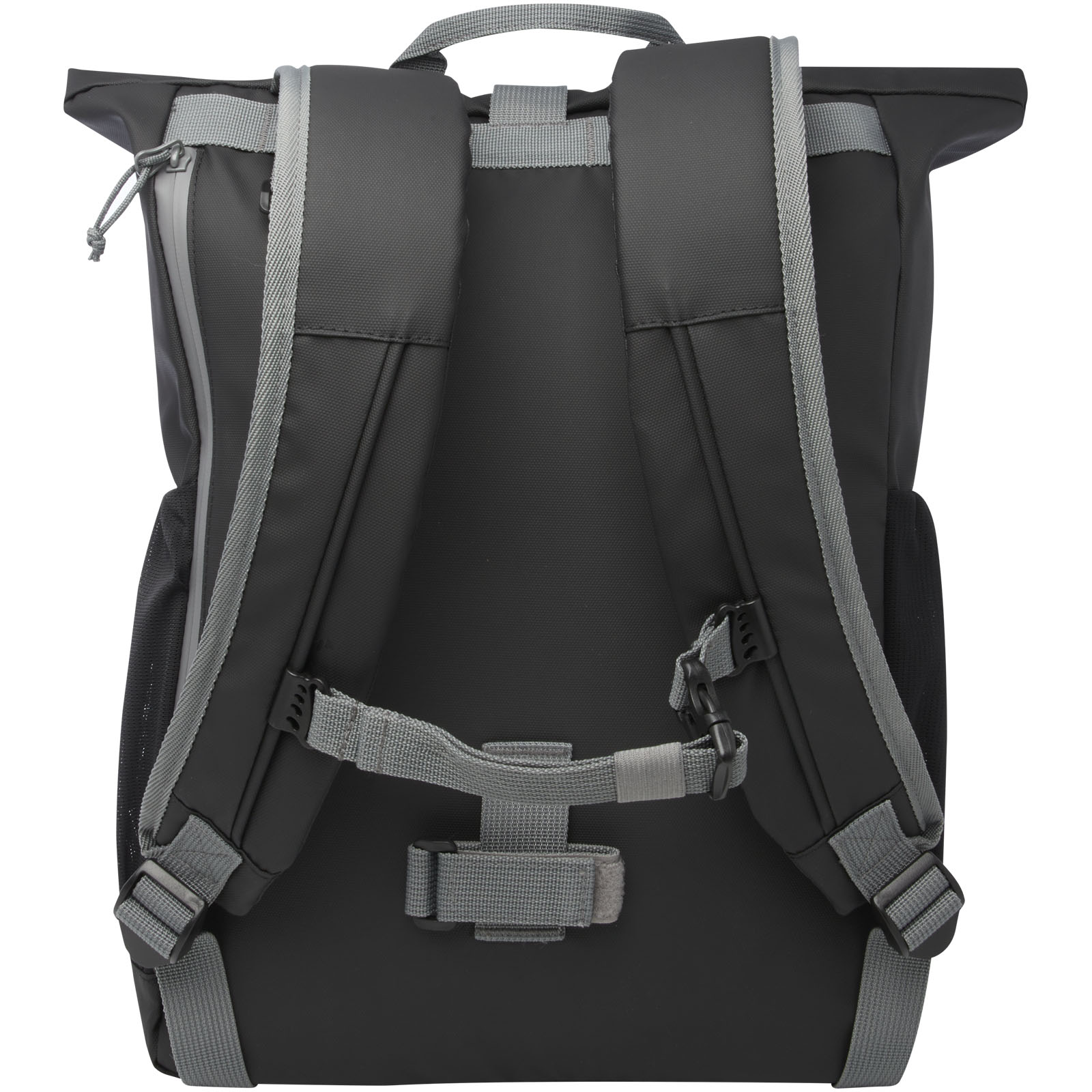 Aqua 15″ GRS recycled water resistant roll-top bike bag 20L