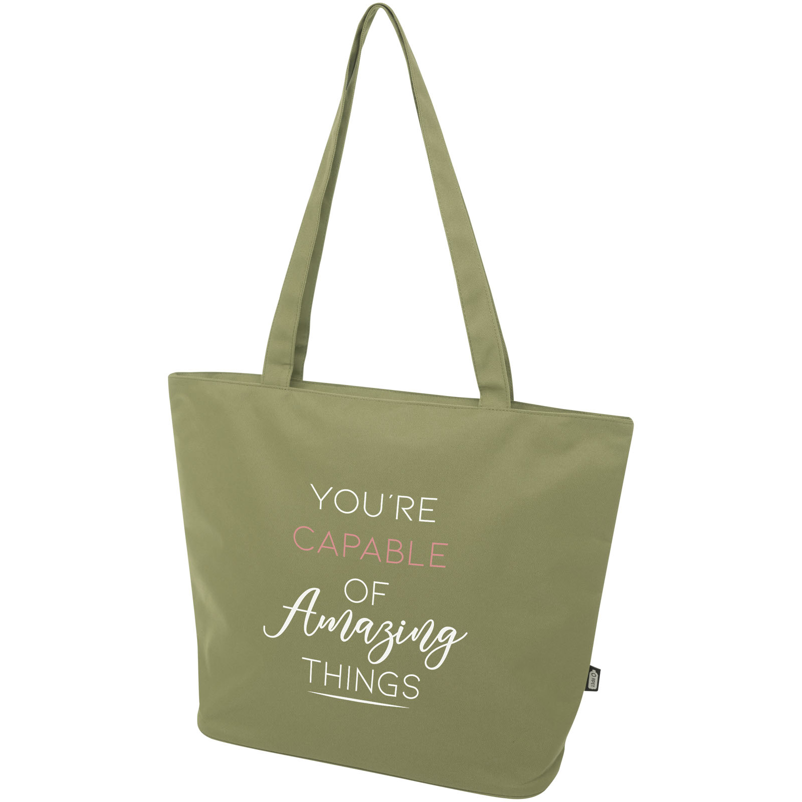 Panama GRS recycled zippered tote bag 20L
