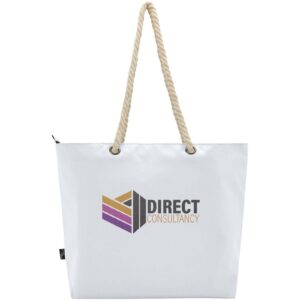 Panama GRS recycled beach cooler tote bag with cord handles 23L
