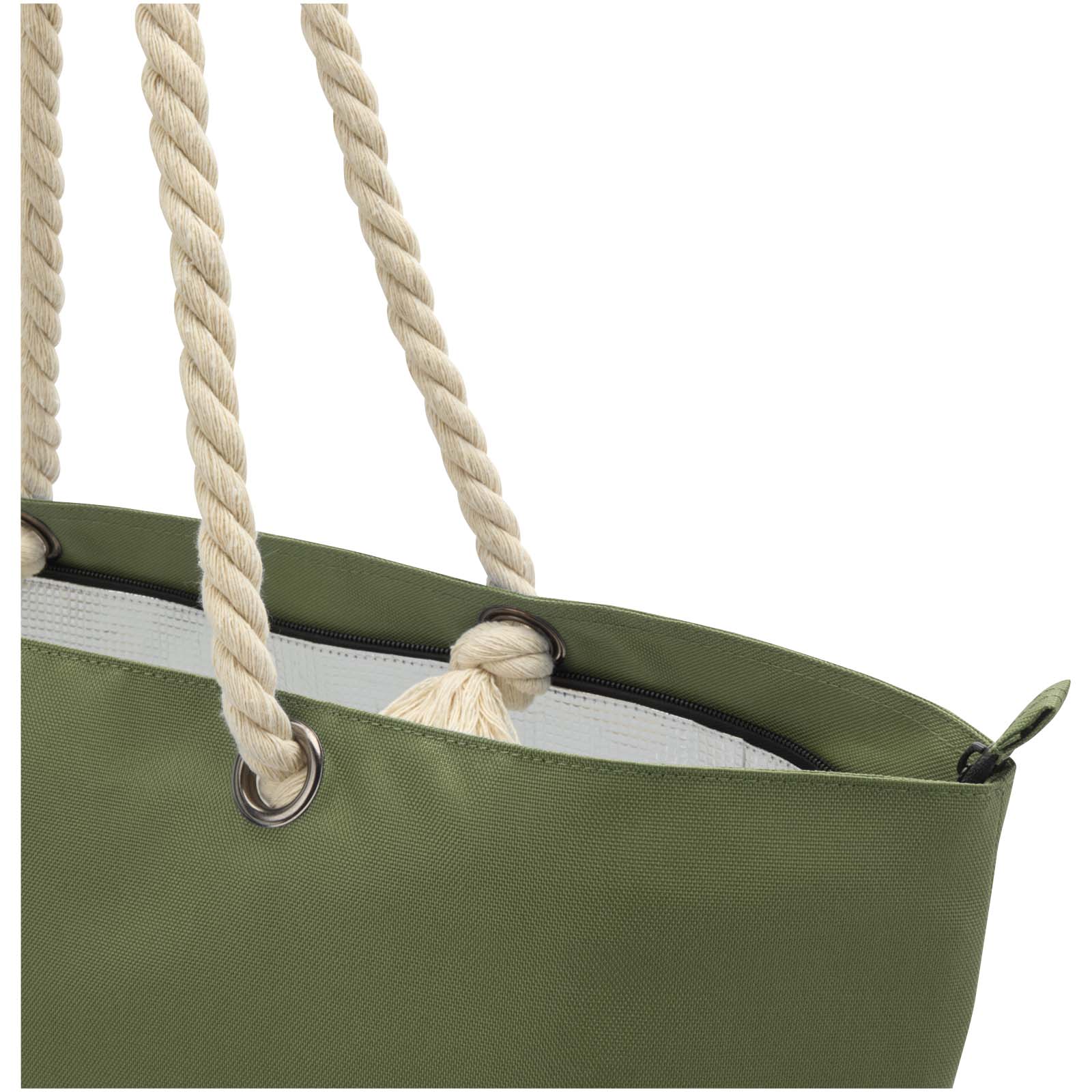 Panama GRS recycled beach cooler tote bag with cord handles 23L