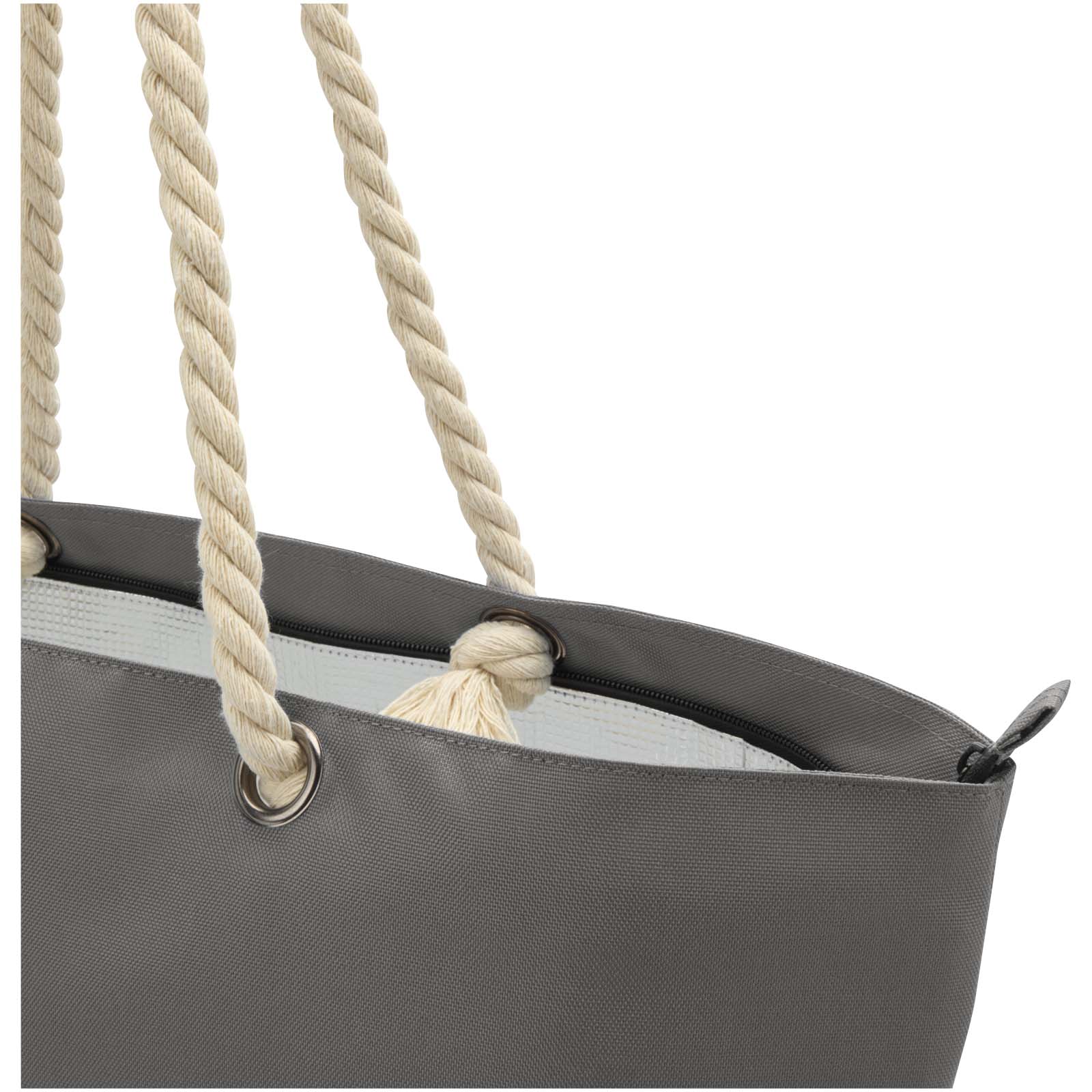 Panama GRS recycled beach cooler tote bag with cord handles 23L