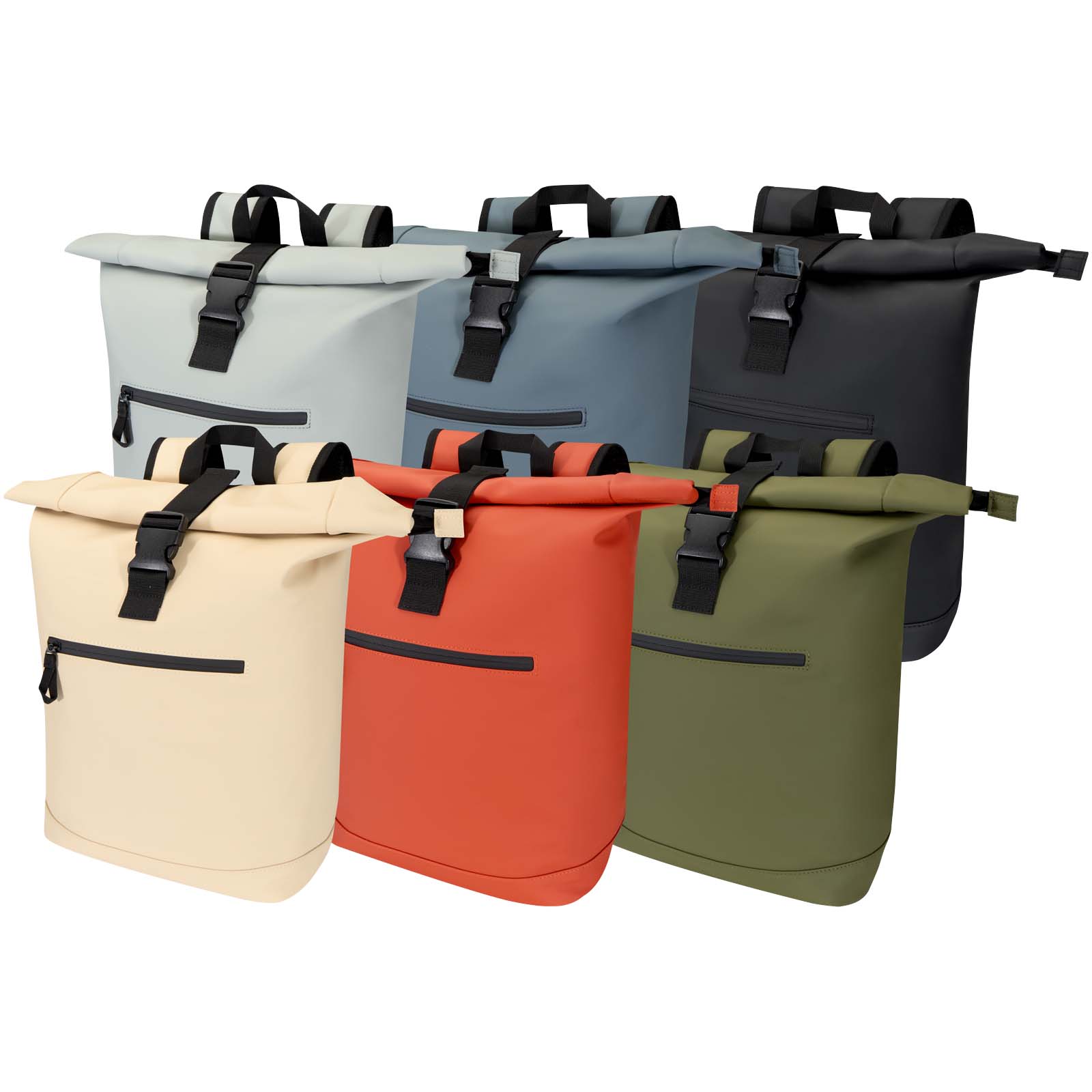 Resi Plus 15″ GRS recycled roll-top backpack 18L