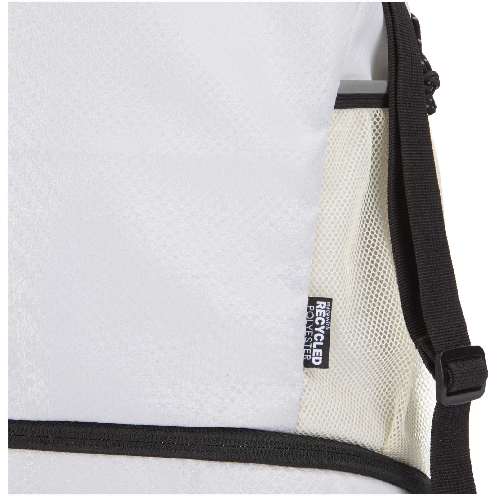 GRS recycled sports drawstring bag with bottom compartment 18L