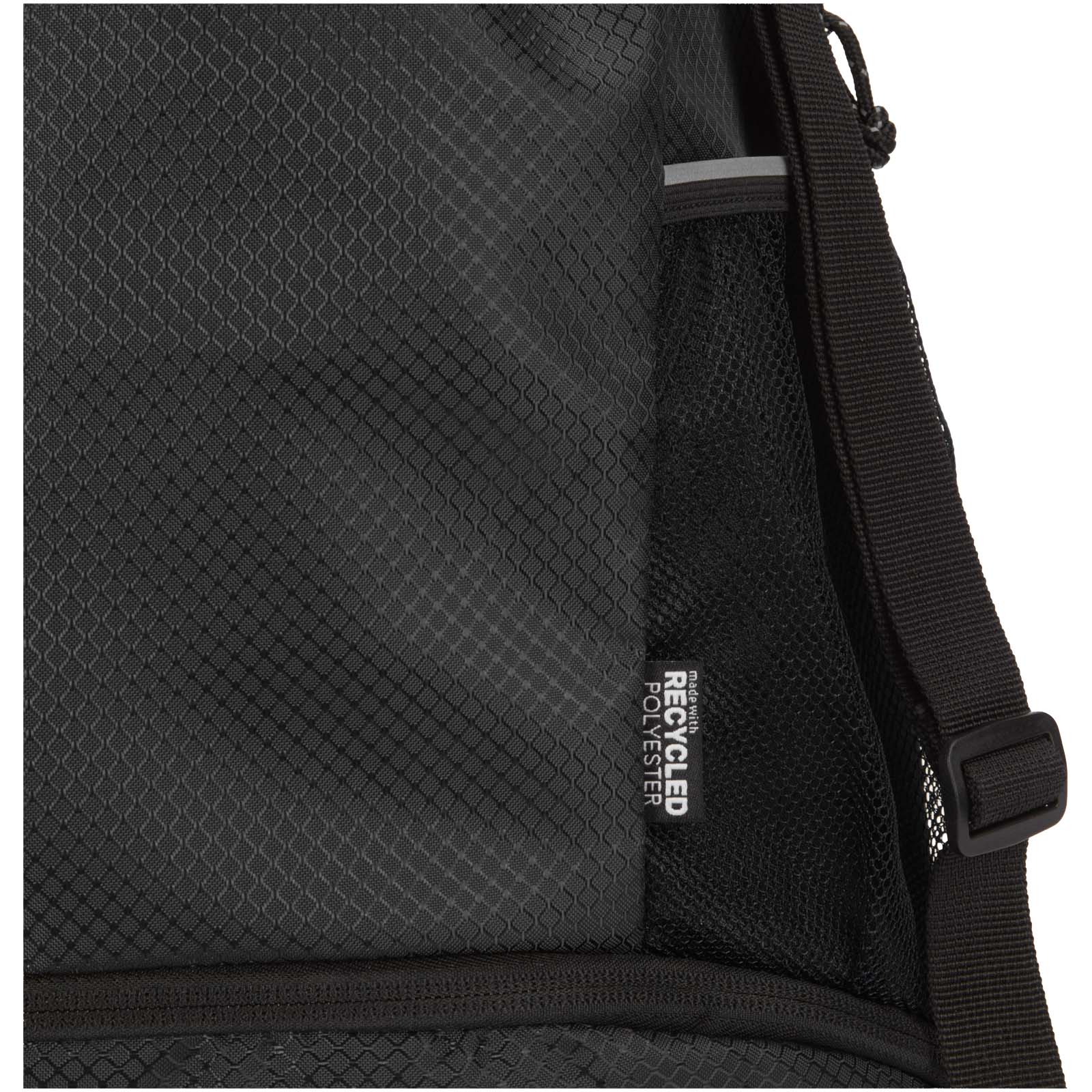 GRS recycled sports drawstring bag with bottom compartment 18L