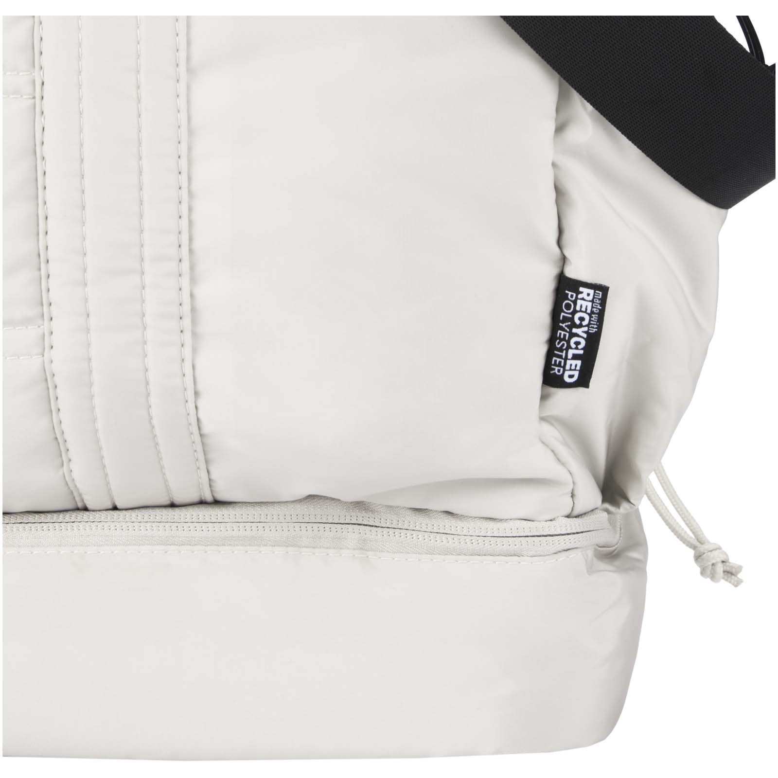 Puffer GRS recycled duffel bag with insulated bottom 30L