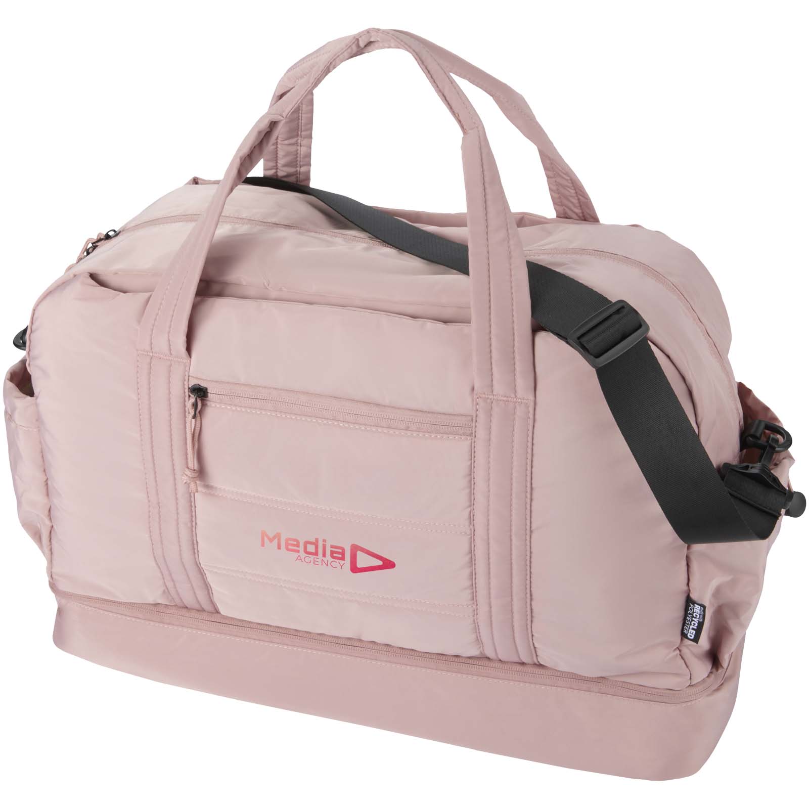 Puffer GRS recycled duffel bag with insulated bottom 30L