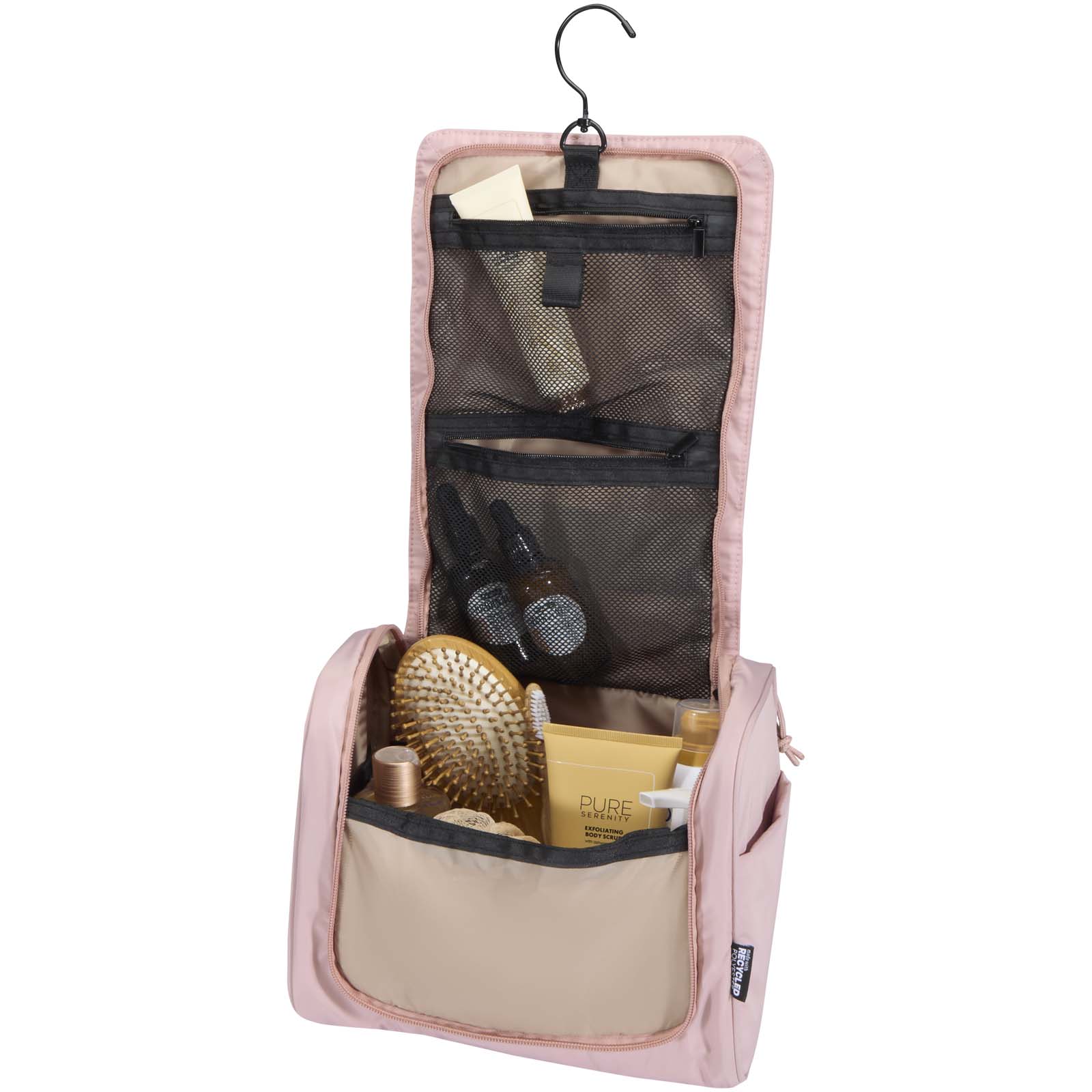 Puffer GRS recycled hangable toiletry bag 8L