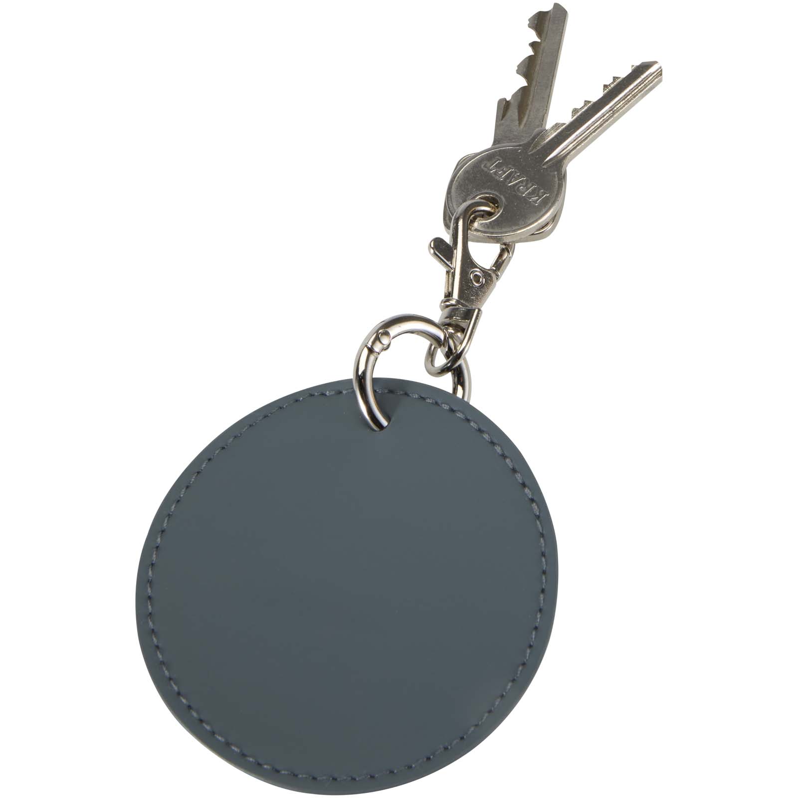 Resi Plus GRS recycled round charm keychain