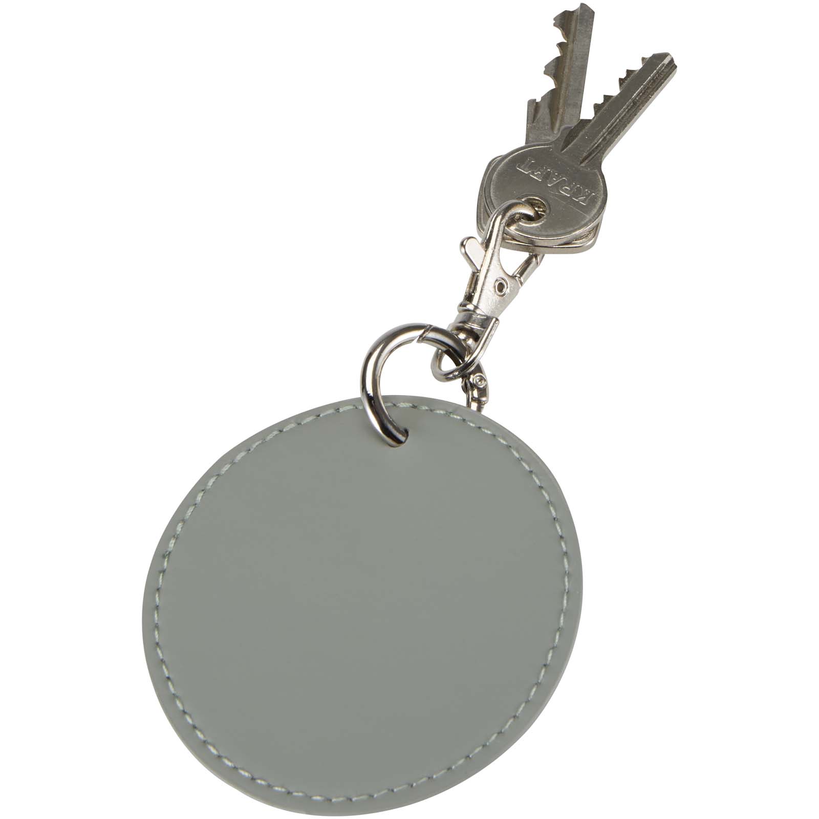 Resi Plus GRS recycled round charm keychain