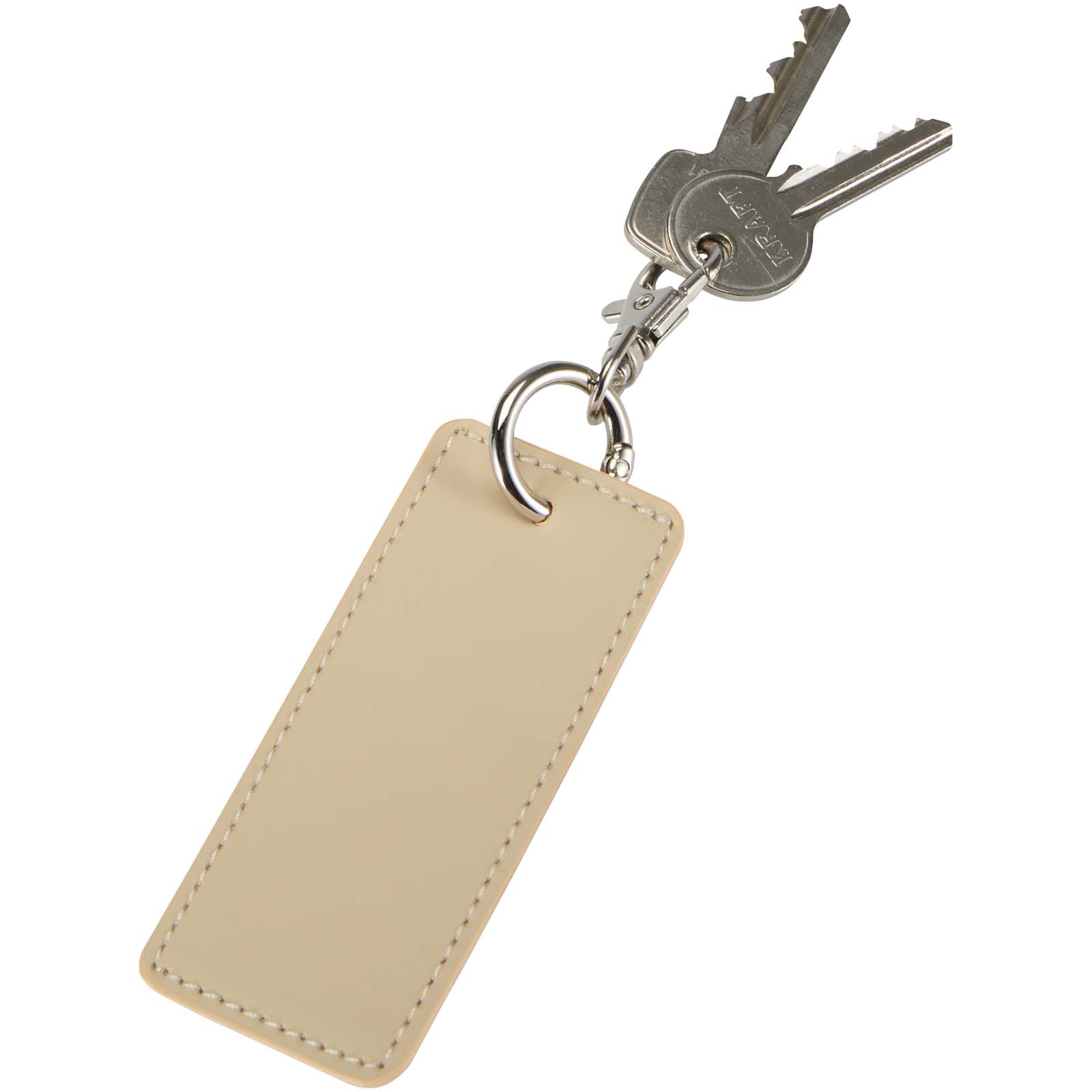 Resi Plus GRS recycled rectangle charm keychain