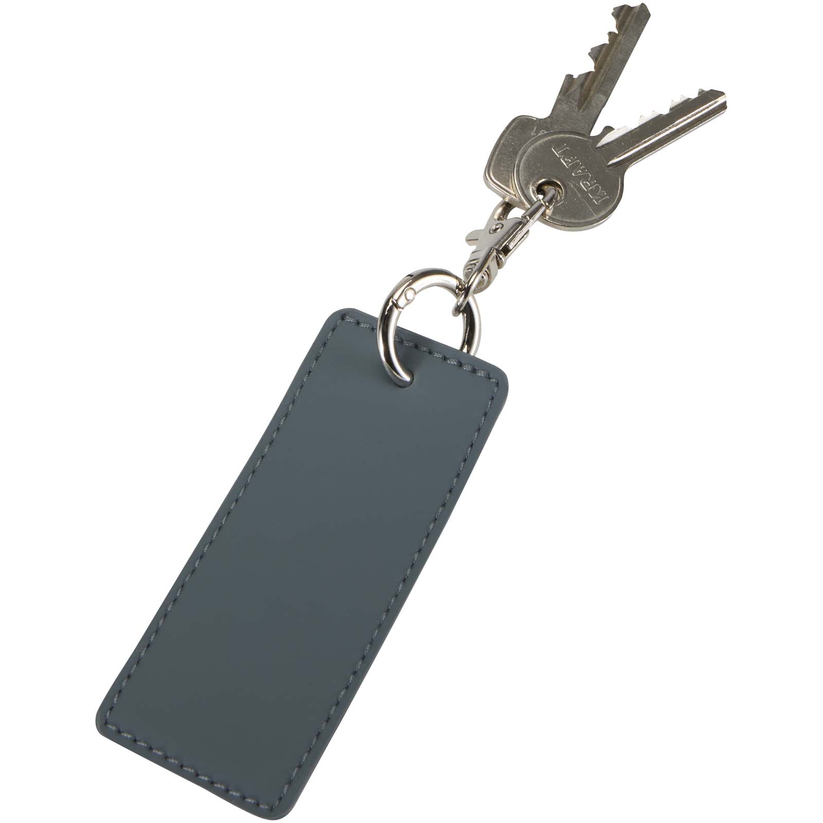 Resi Plus GRS recycled rectangle charm keychain