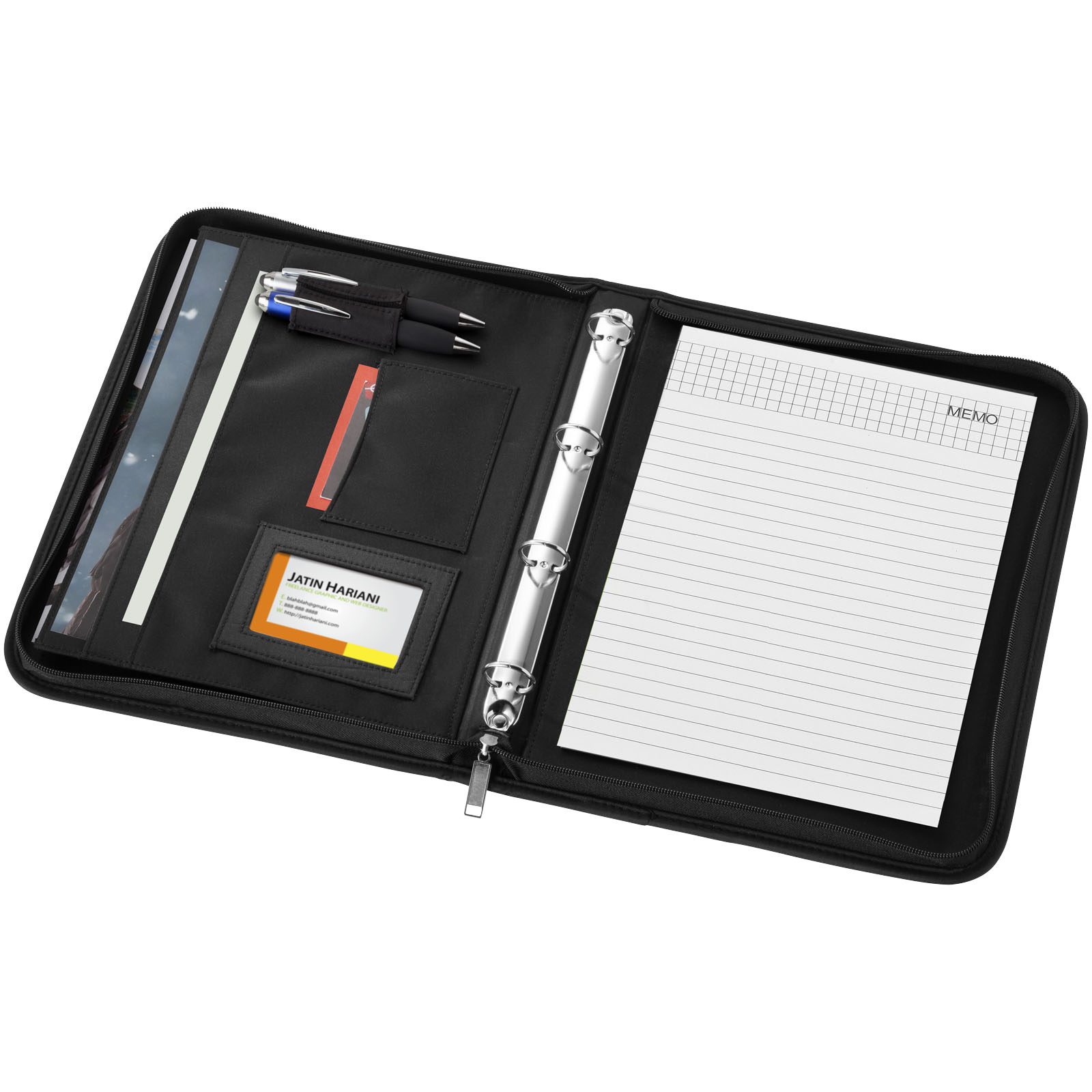 Stanford deluxe A4 zippered portfolio