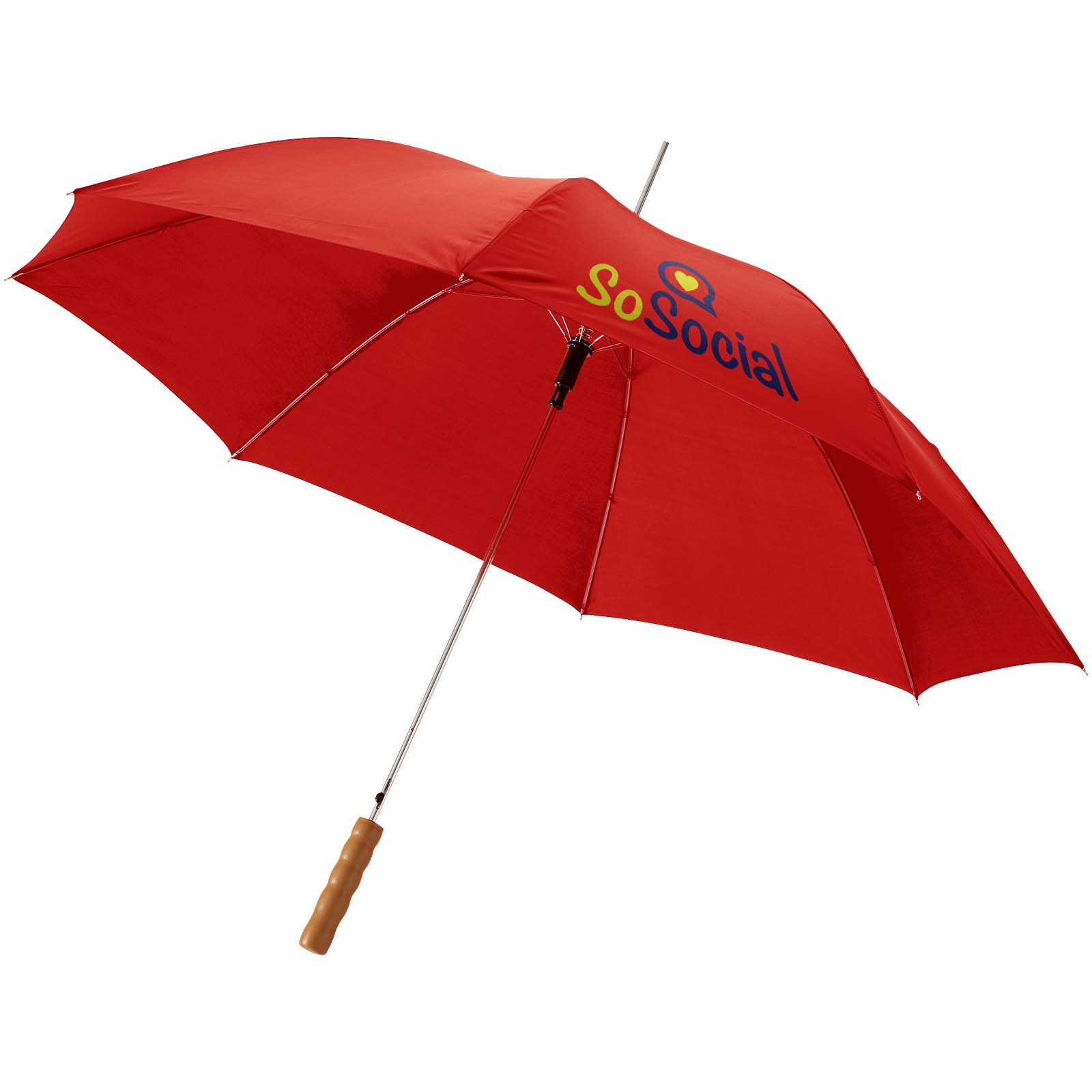 Lisa 23″ auto open umbrella with wooden handle