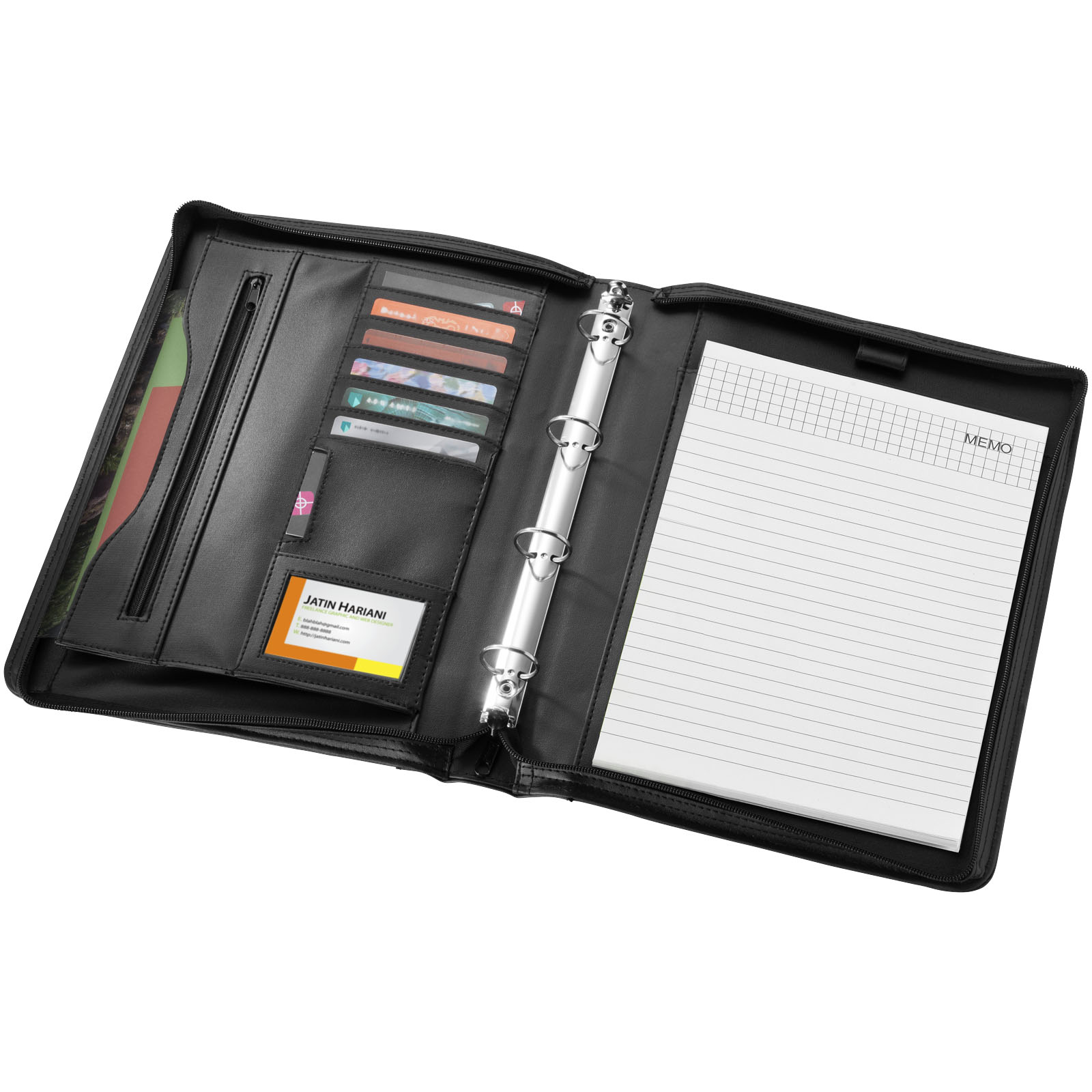 Ebony A4 briefcase portfolio