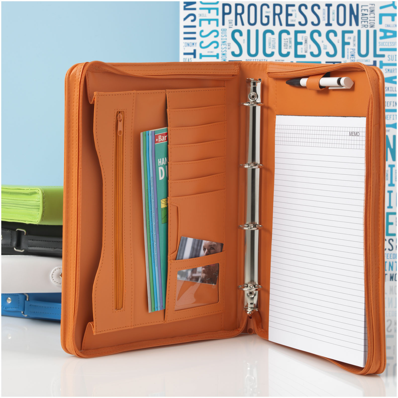 Ebony A4 briefcase portfolio