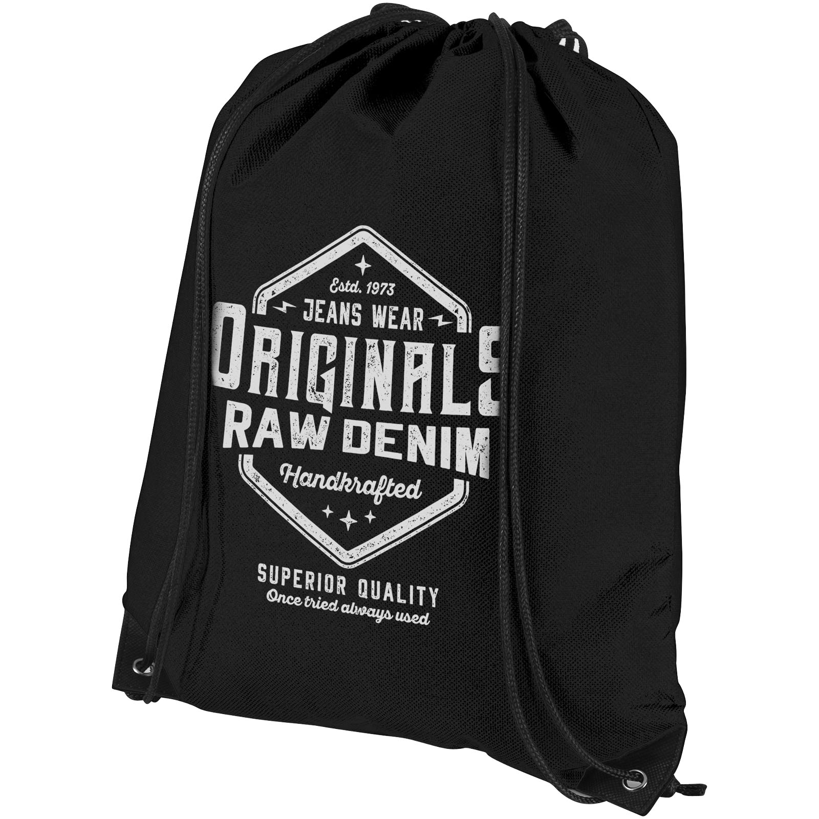 Evergreen non-woven drawstring bag 5L