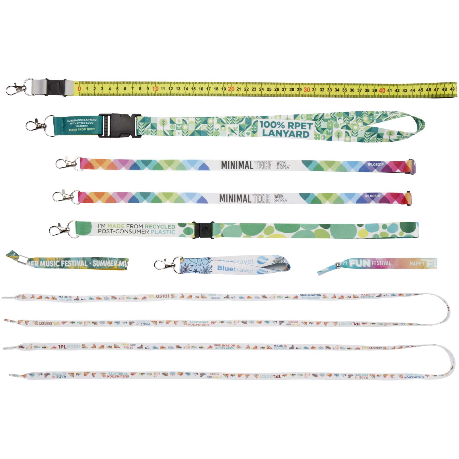 Sublimation lanyards sample box