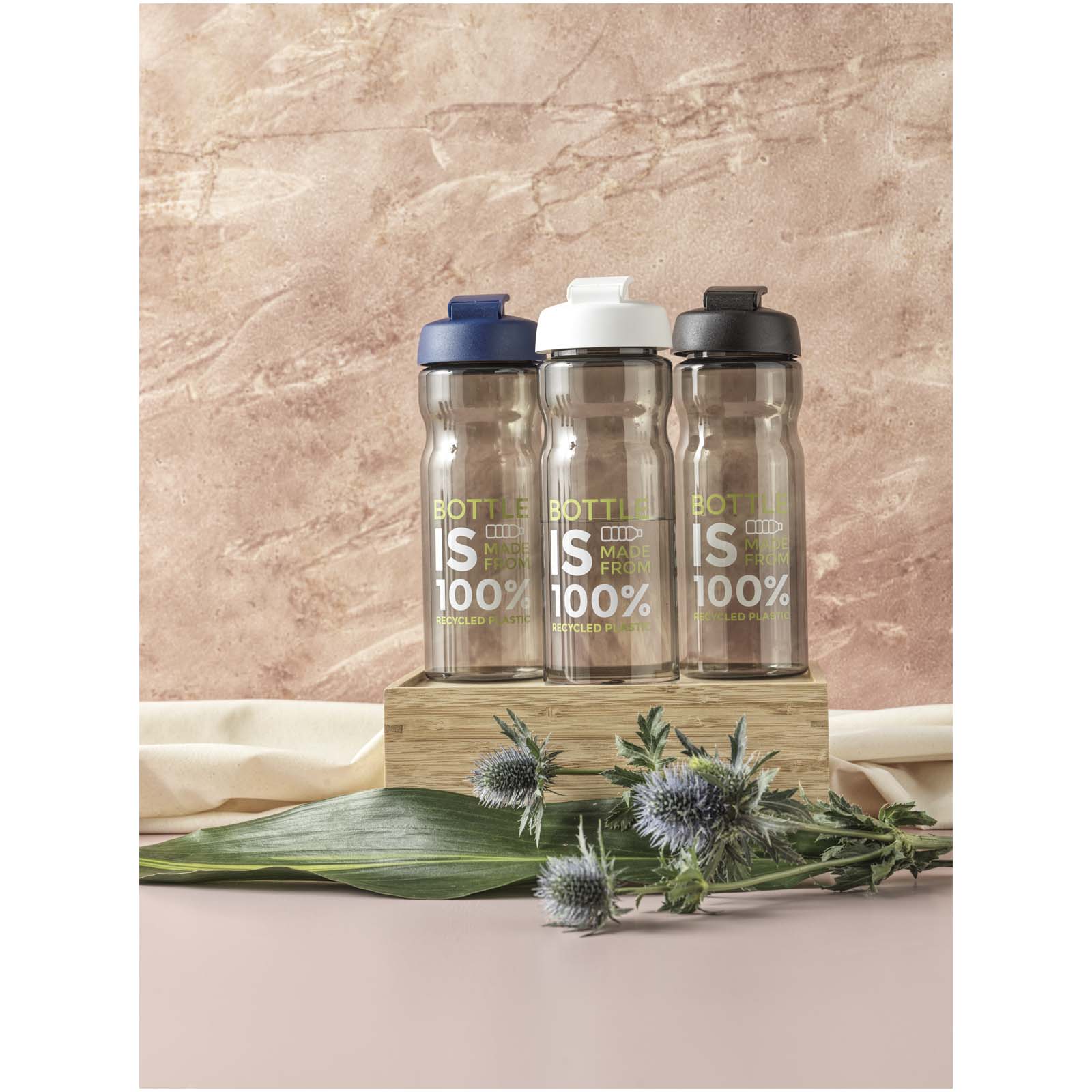 H2O Active® Eco POP Base 650 ml flip lid sport bottle