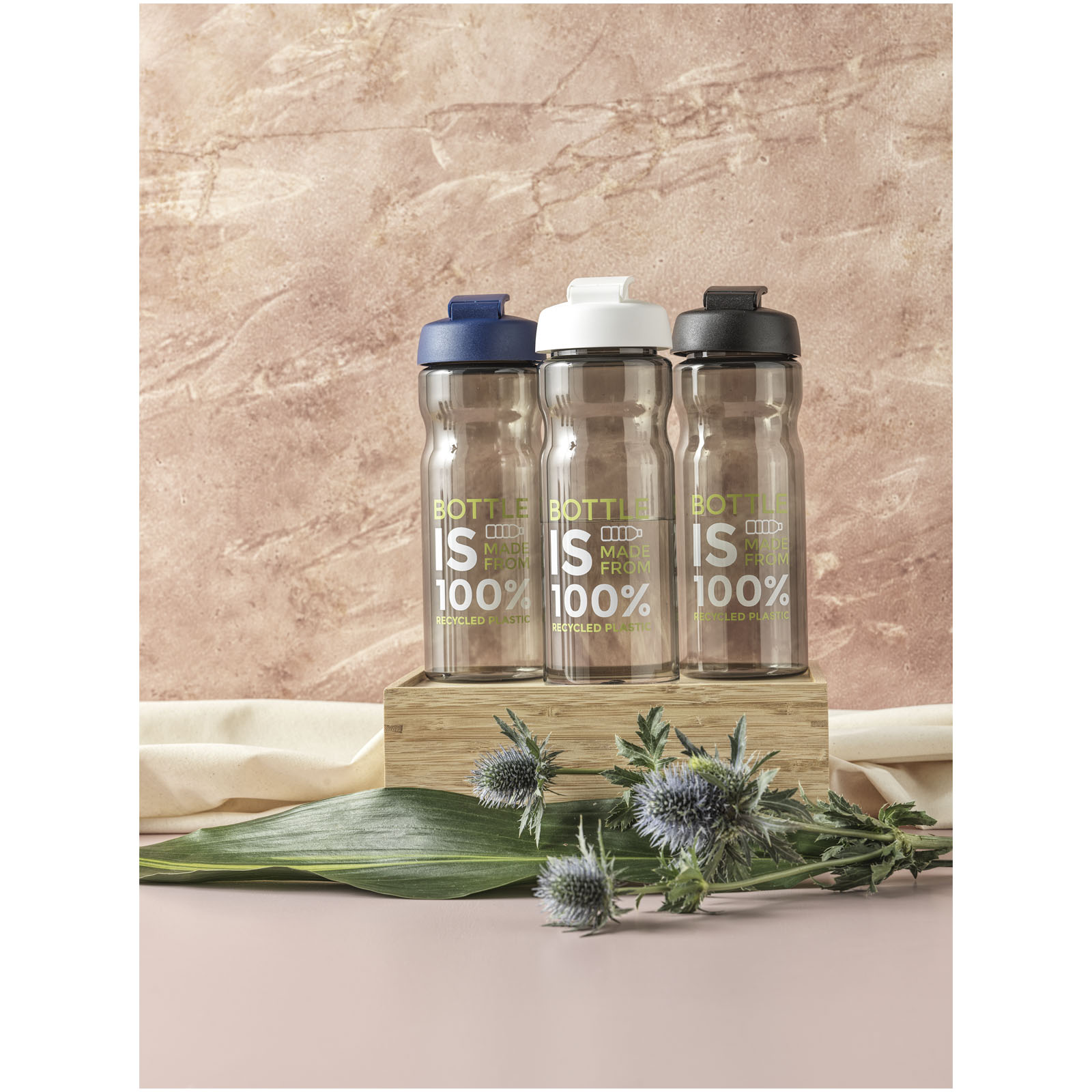 H2O Active® Eco POP Base 650 ml flip lid sport bottle