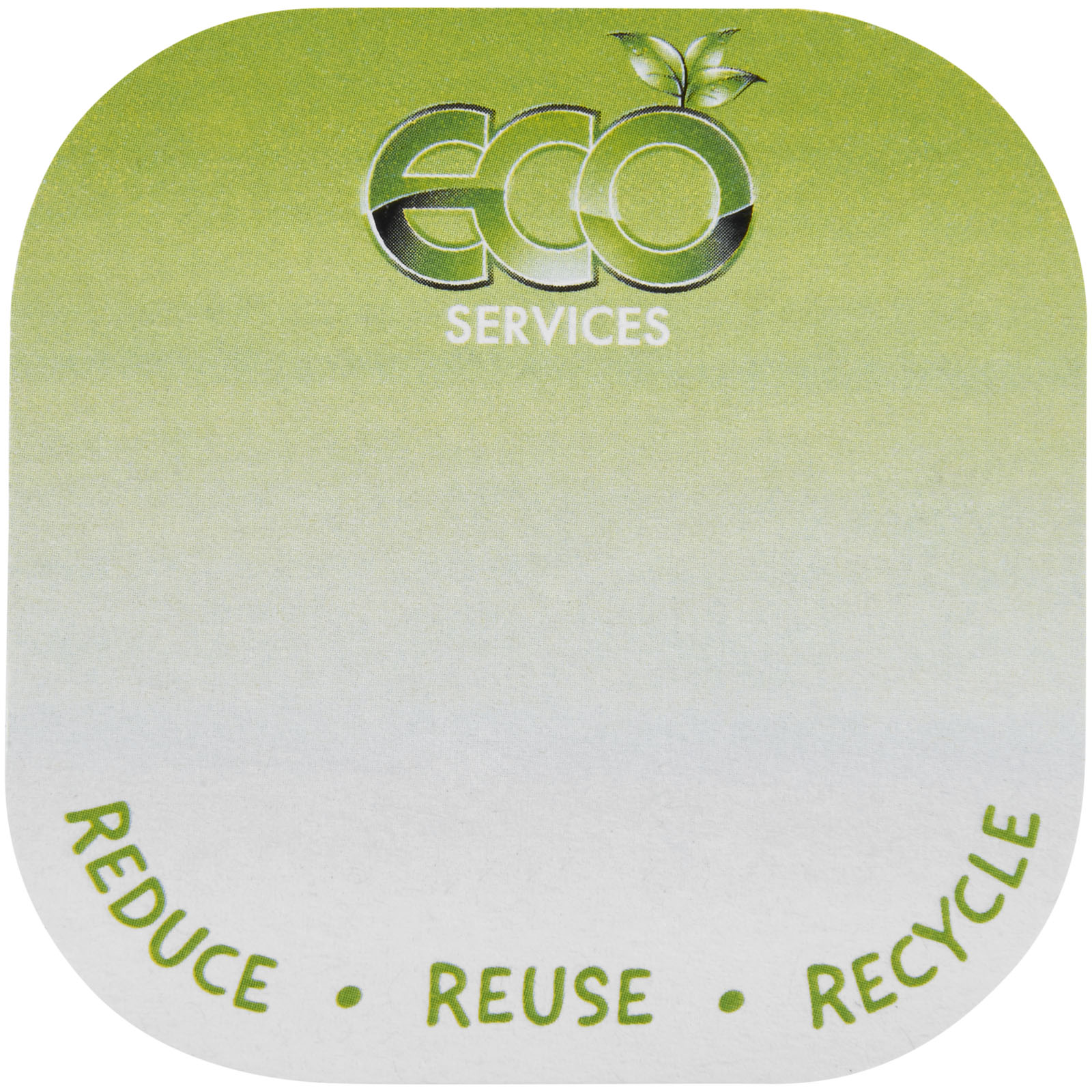 Sticky-Mate® square-shaped recycled sticky notes with rounded corners