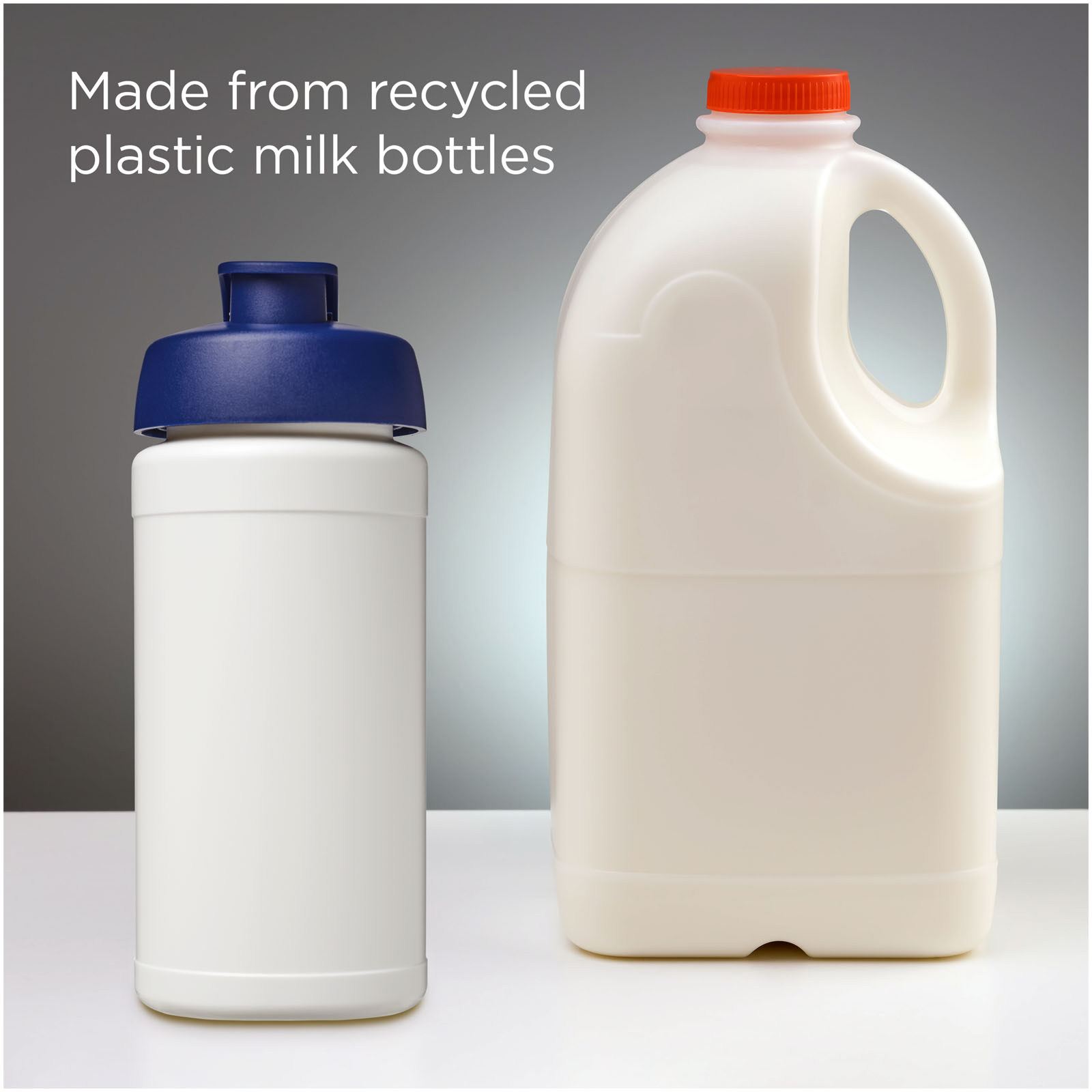 Baseline 500 ml recycled sport bottle with flip lid