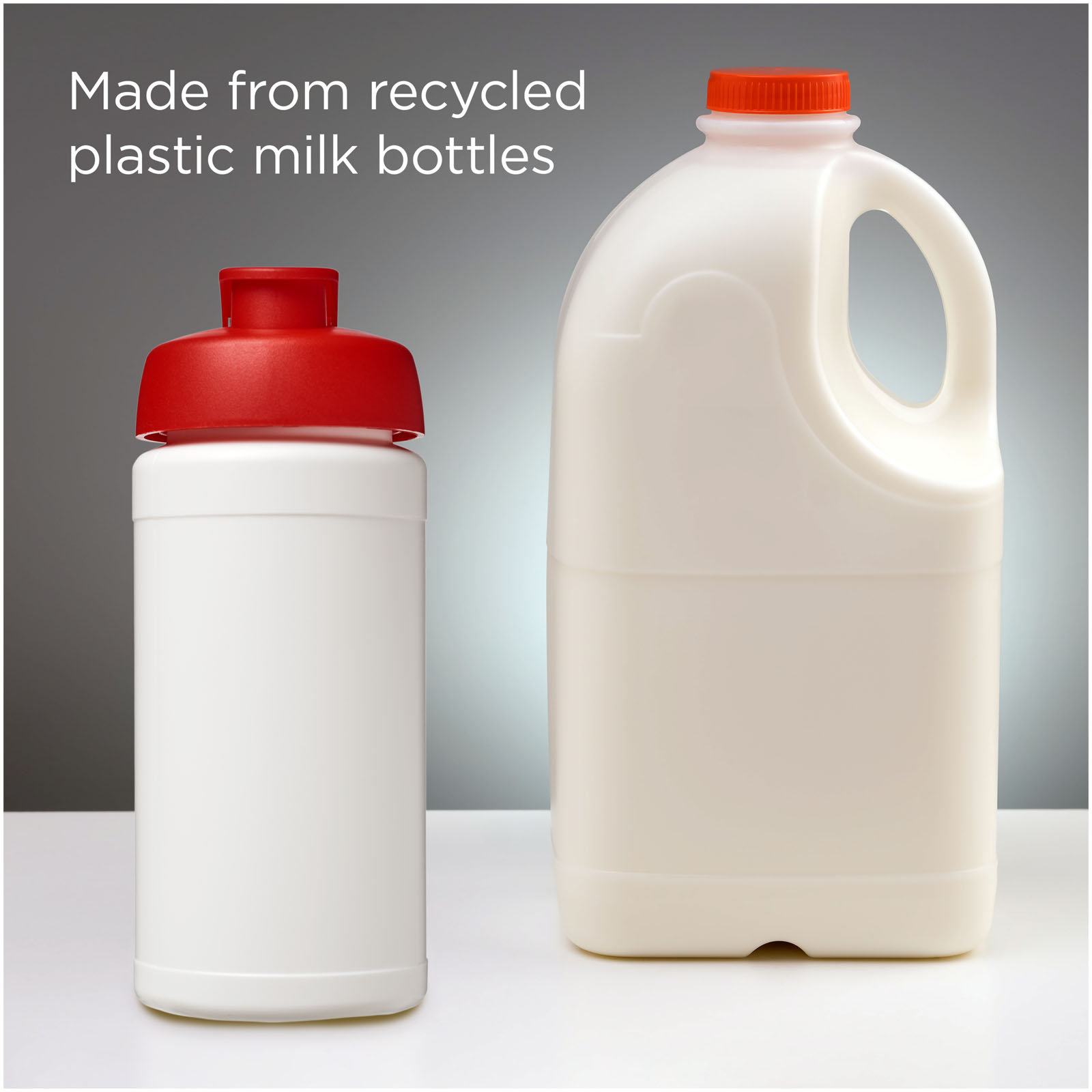 Baseline 500 ml recycled sport bottle with flip lid