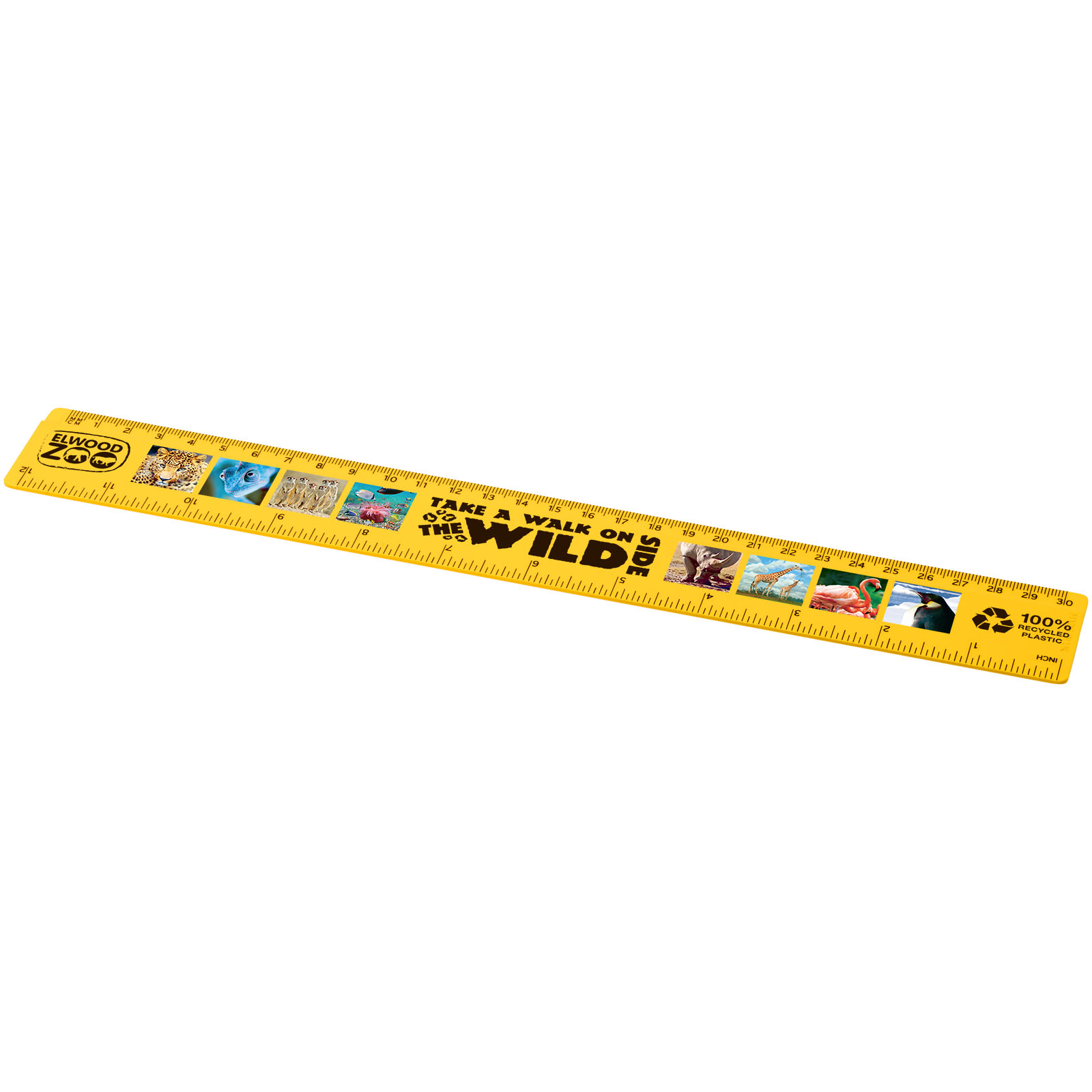 Refari 30 cm recycled plastic ruler