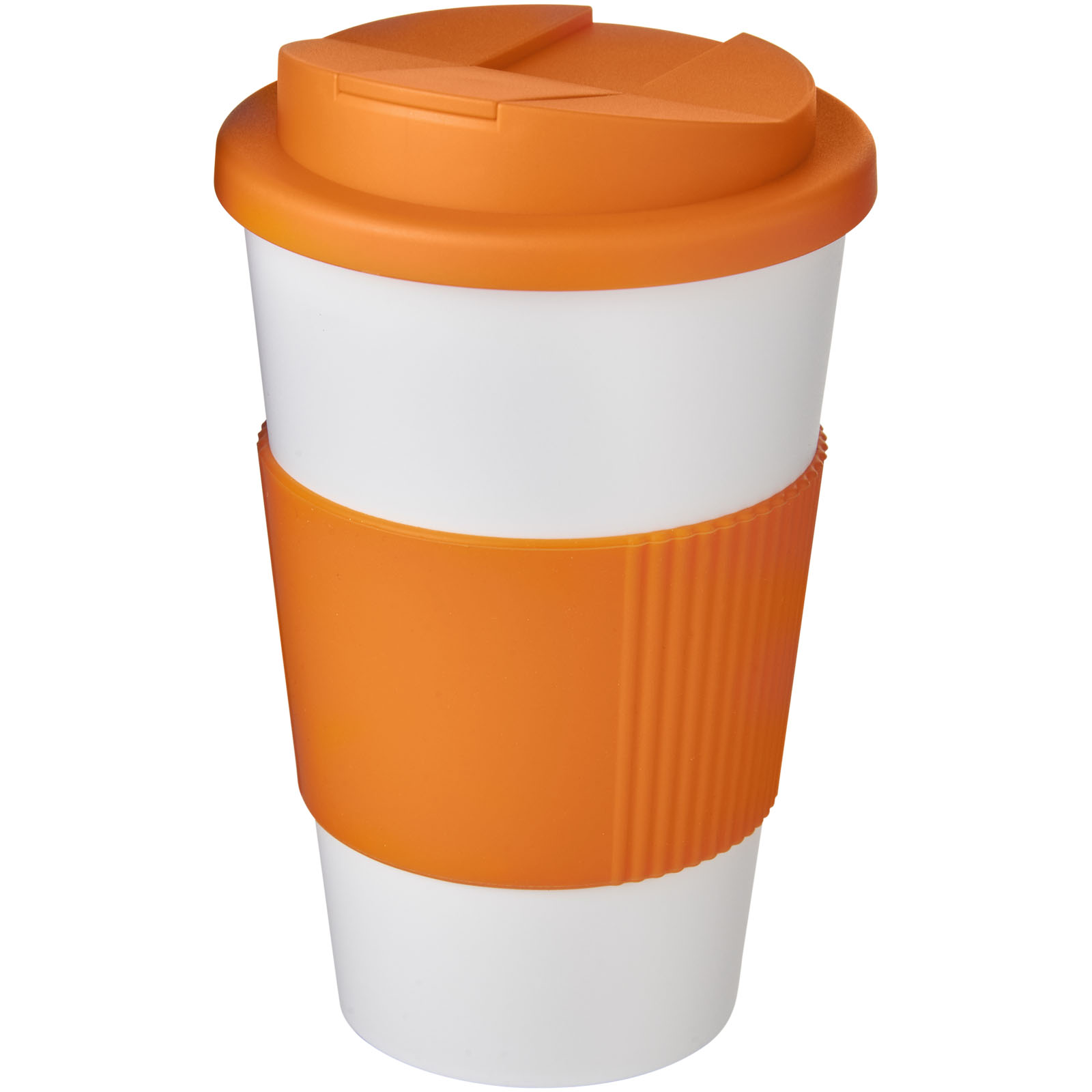 Americano® 350 ml tumbler with grip & spill-proof lid