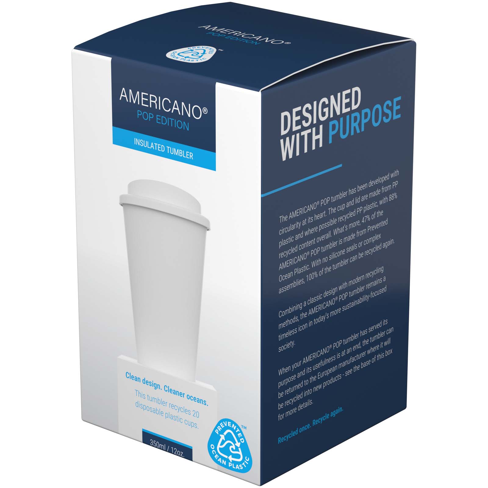 Americano® POP 350 ml insulated tumbler with spill-proof lid