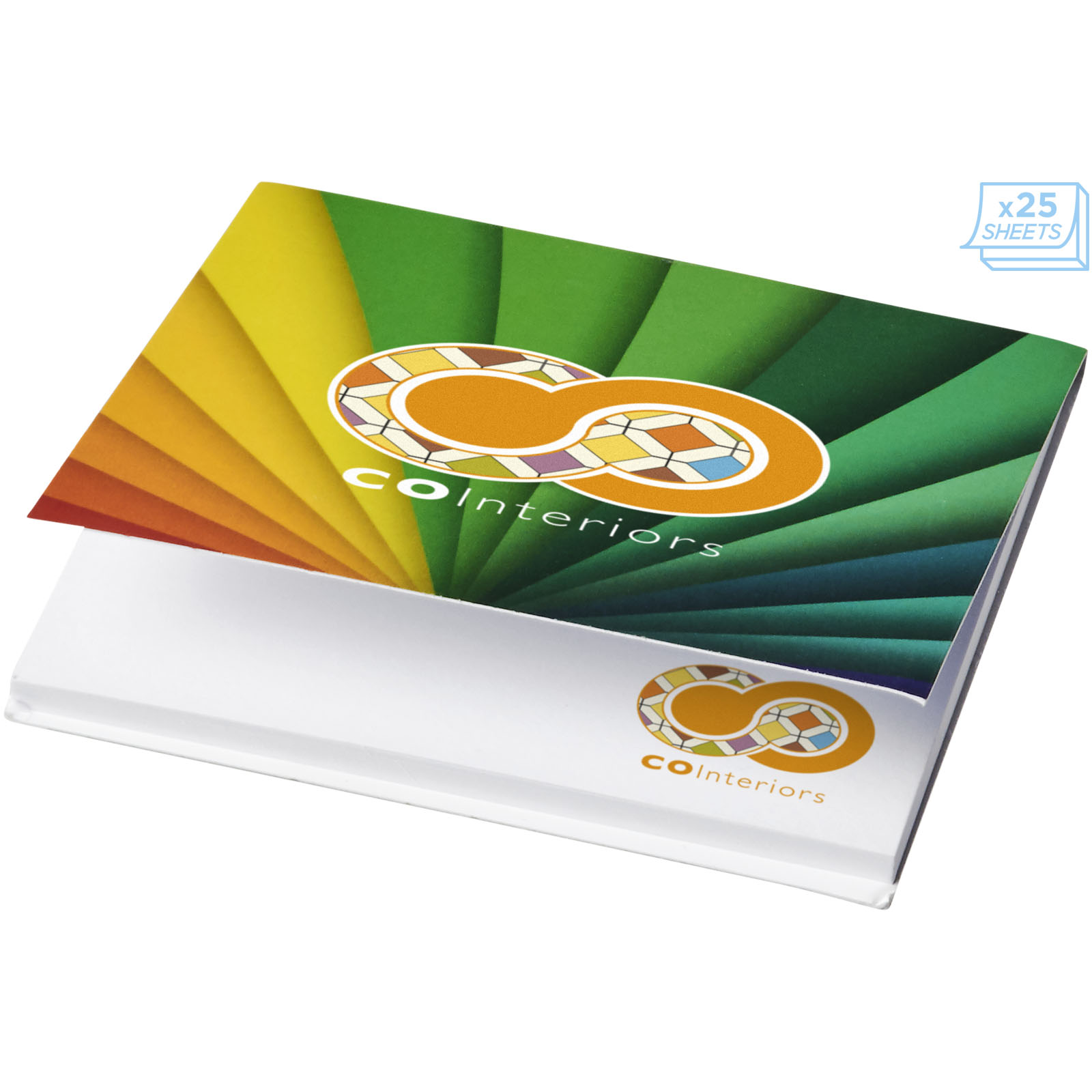 Sticky-Mate® soft cover squared sticky notes 75x75mm
