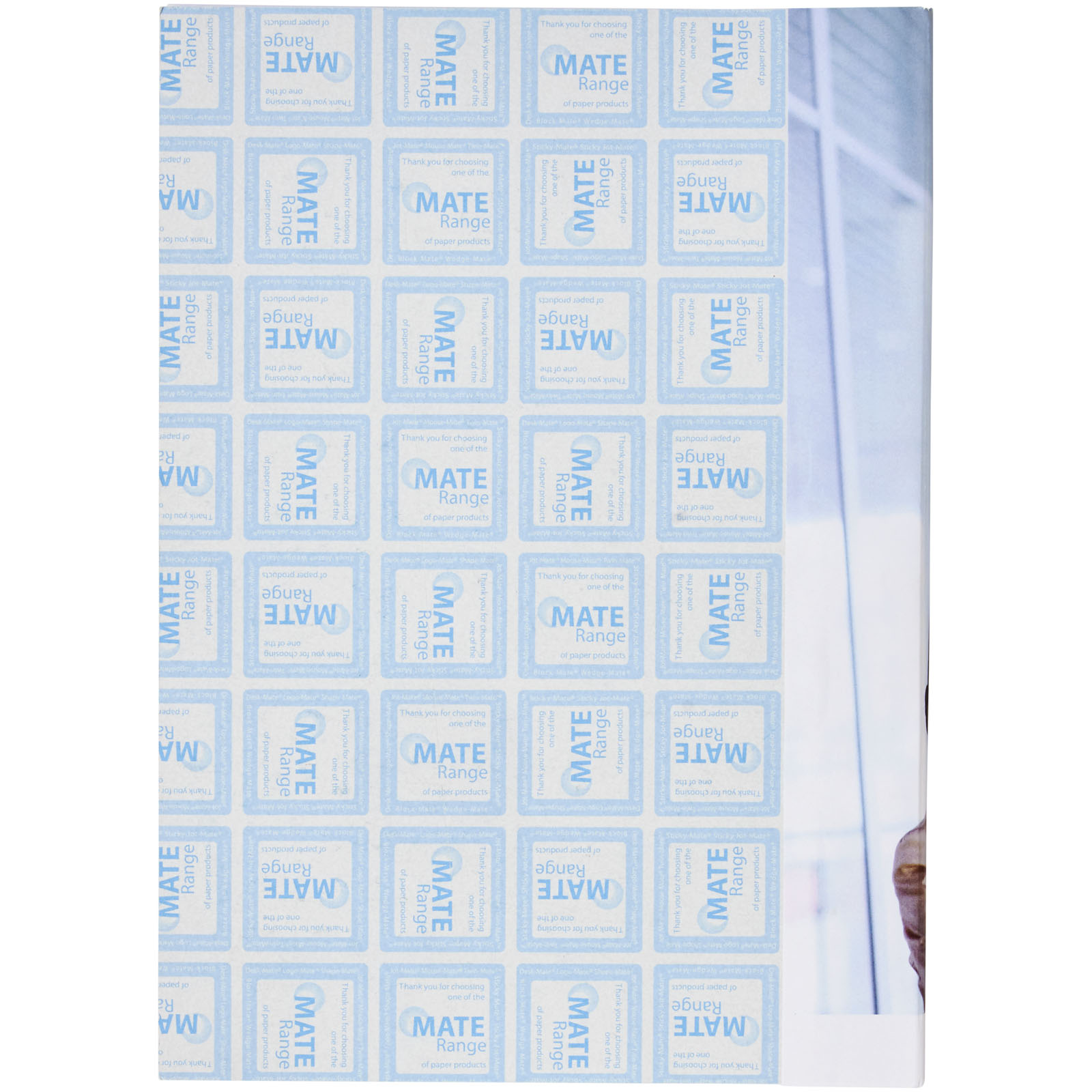 Desk-Mate® A5 notepad wrap over cover