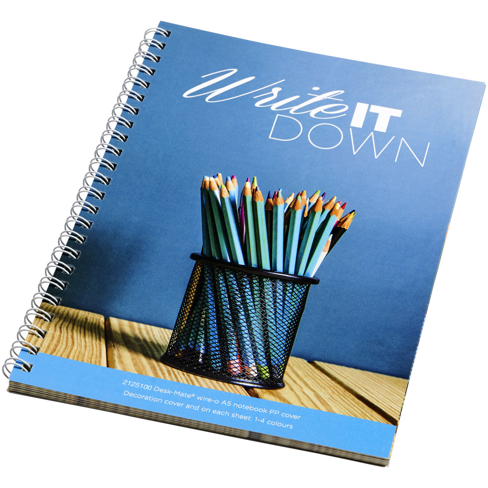 Desk-Mate® A5 spiral notebook