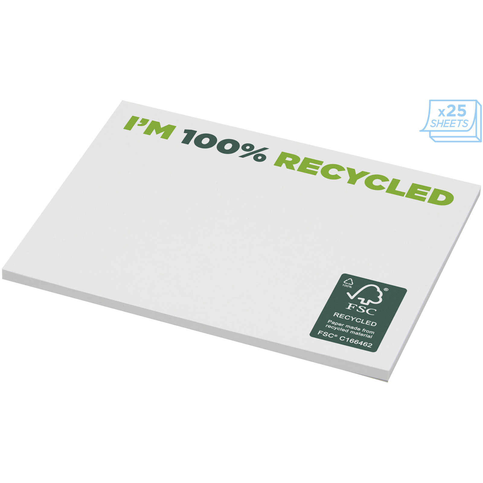Sticky-Mate® recycled sticky notes 100×75 mm