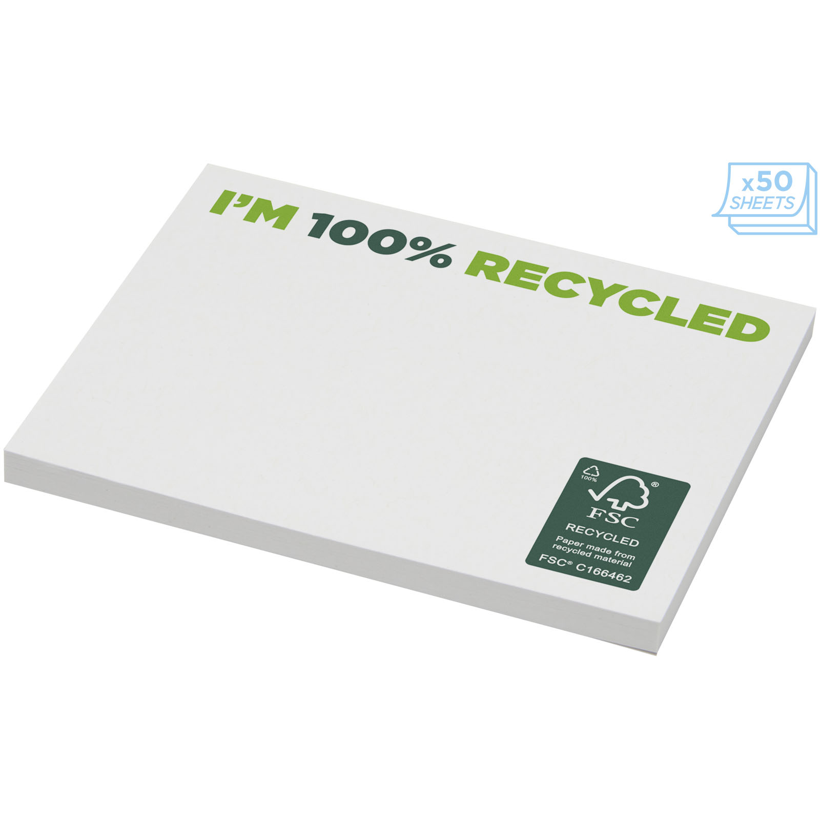 Sticky-Mate® recycled sticky notes 100×75 mm