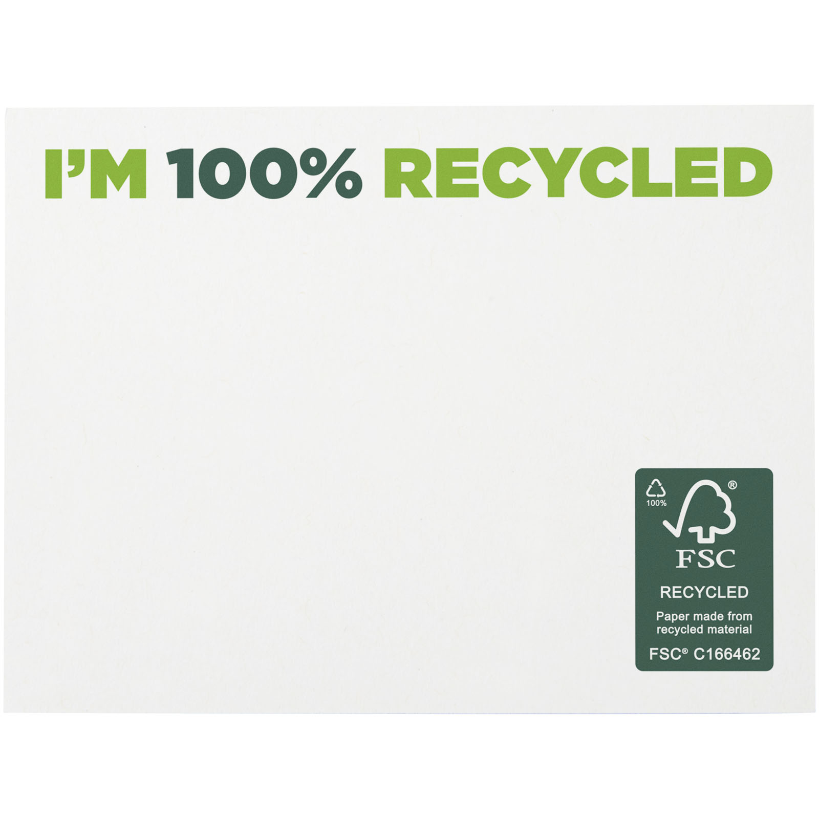 Sticky-Mate® recycled sticky notes 100×75 mm