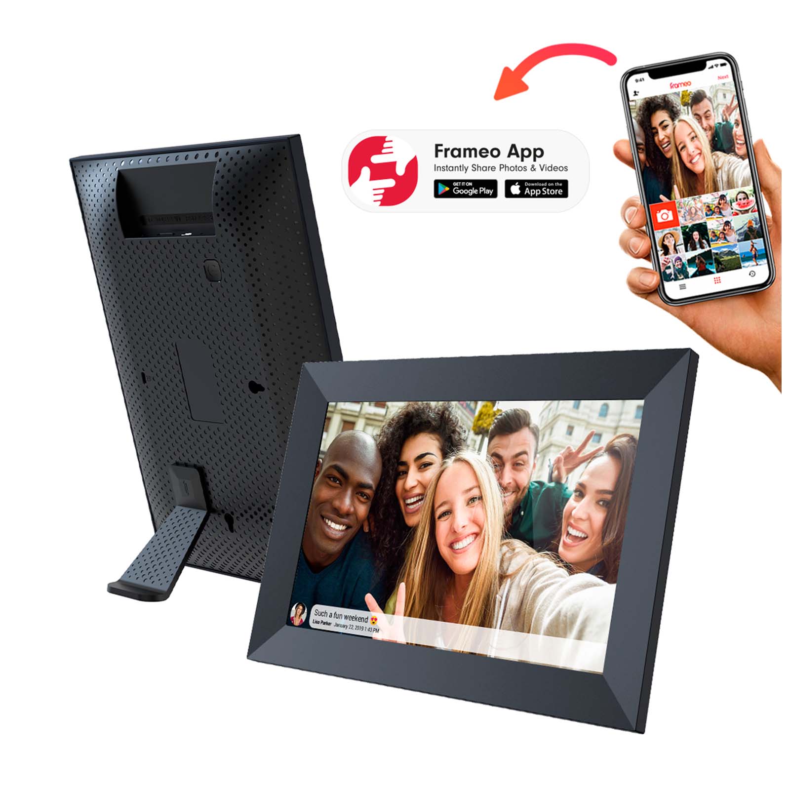 Prixton Prado 10″ Frameo wifi digital photo frame