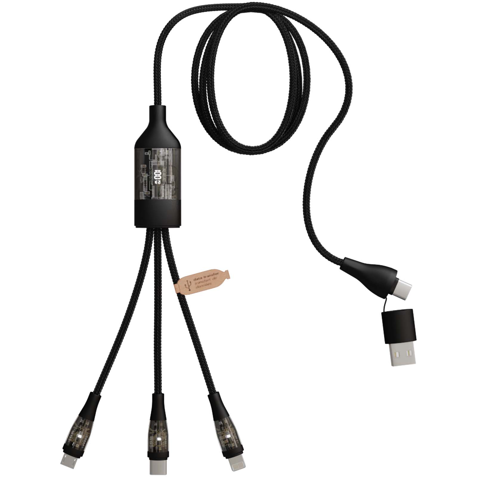 SCX.design C50 5-in-1 fast charging 100W/5A cable with digital display