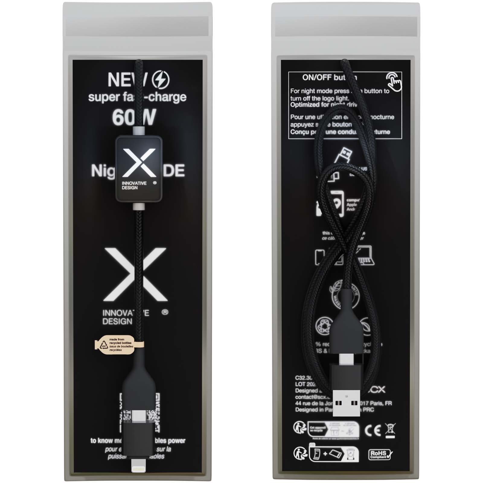 SCX.design C32 60W switch charging cable with light-up logo