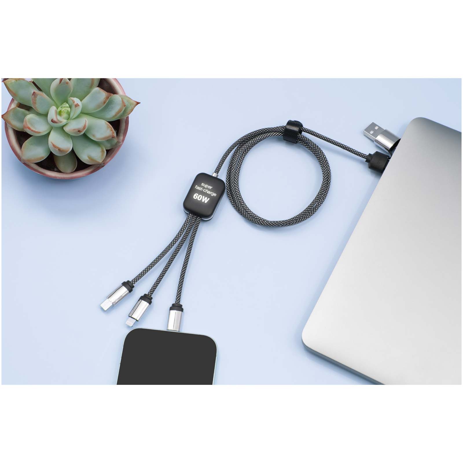 SCX.design C33 60W Type-C charging cable with dual light-up logo