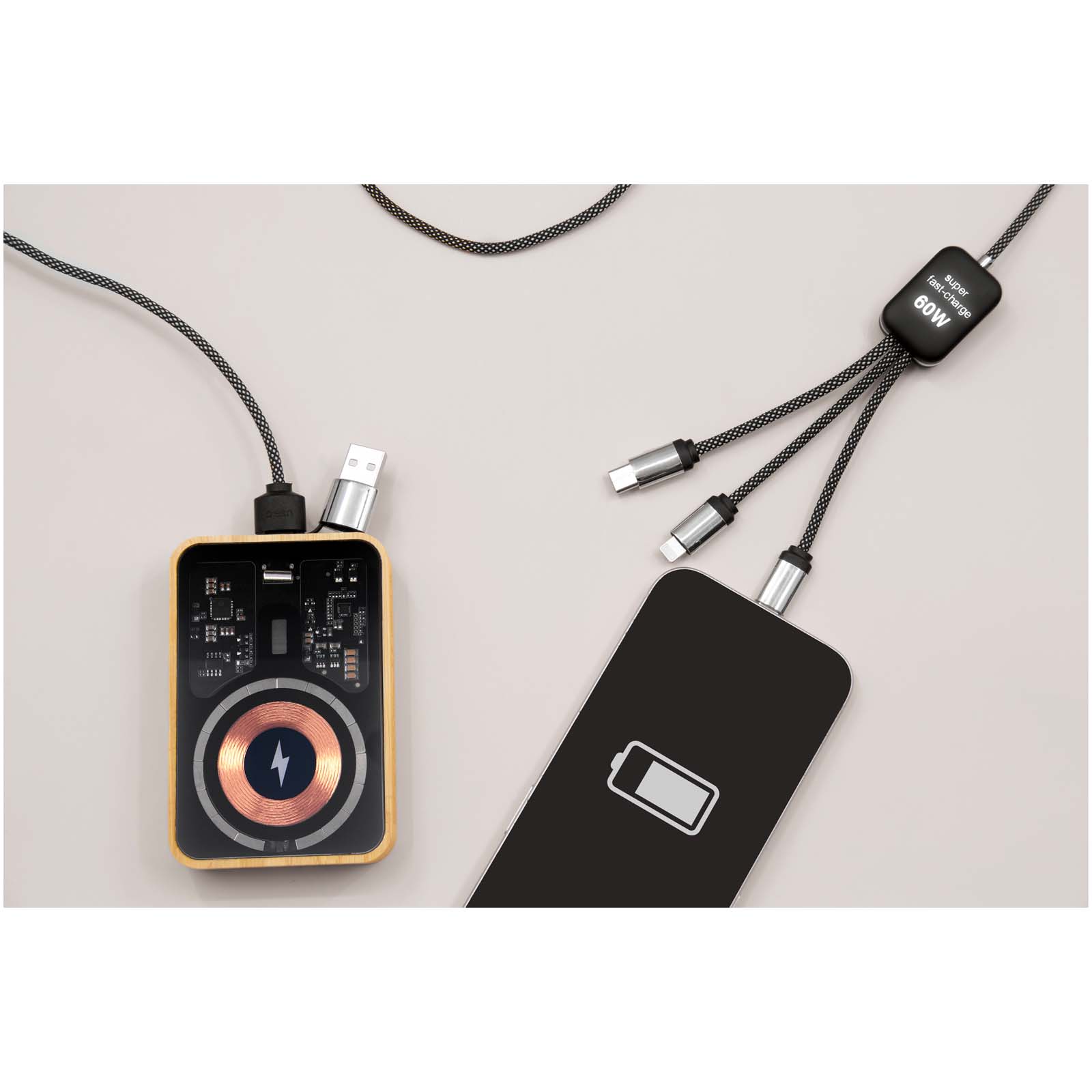 SCX.design C33 60W Type-C charging cable with dual light-up logo