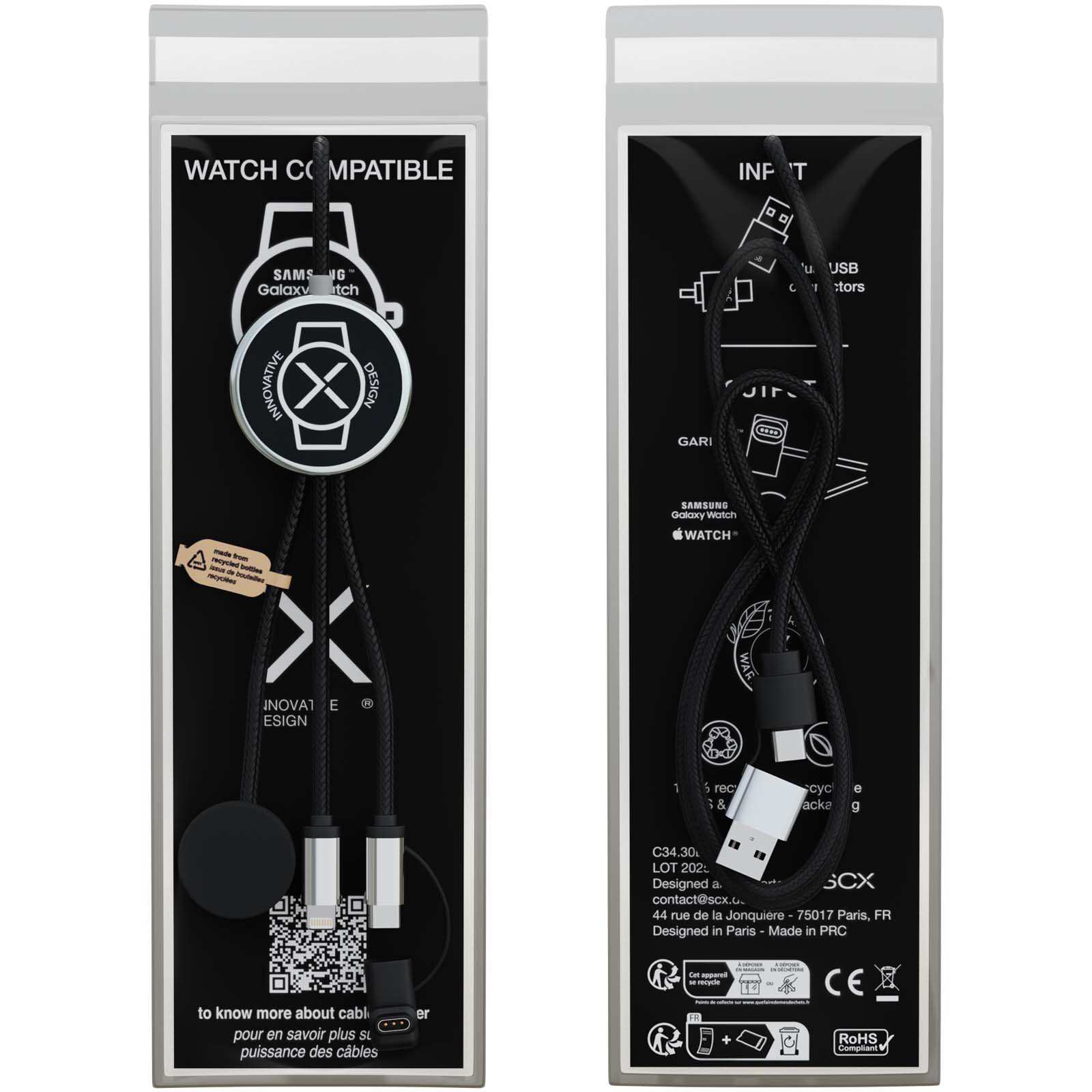 SCX.design C34 7-in-1 smartwatch charging cable
