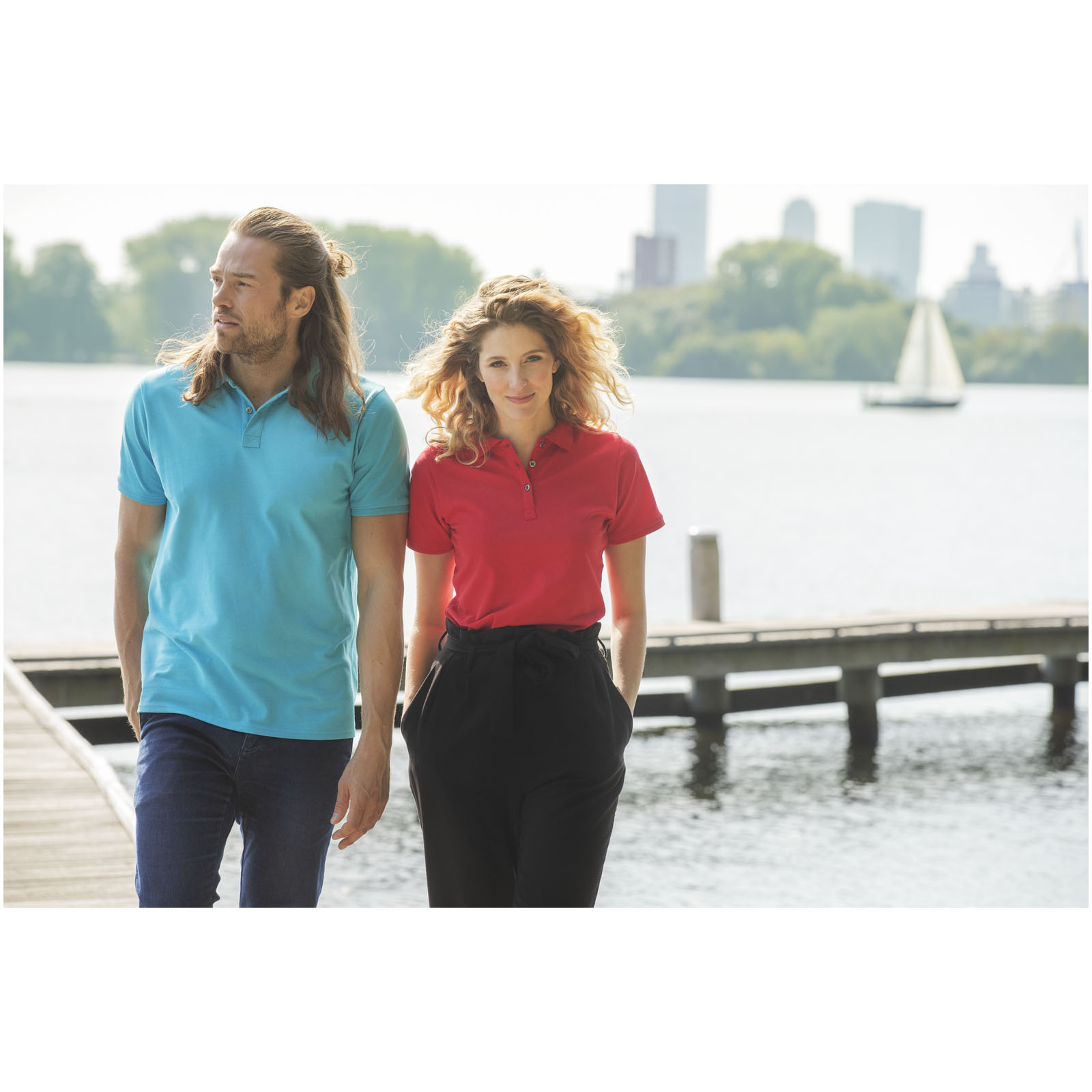 Beryl short sleeve men’s organic recycled polo