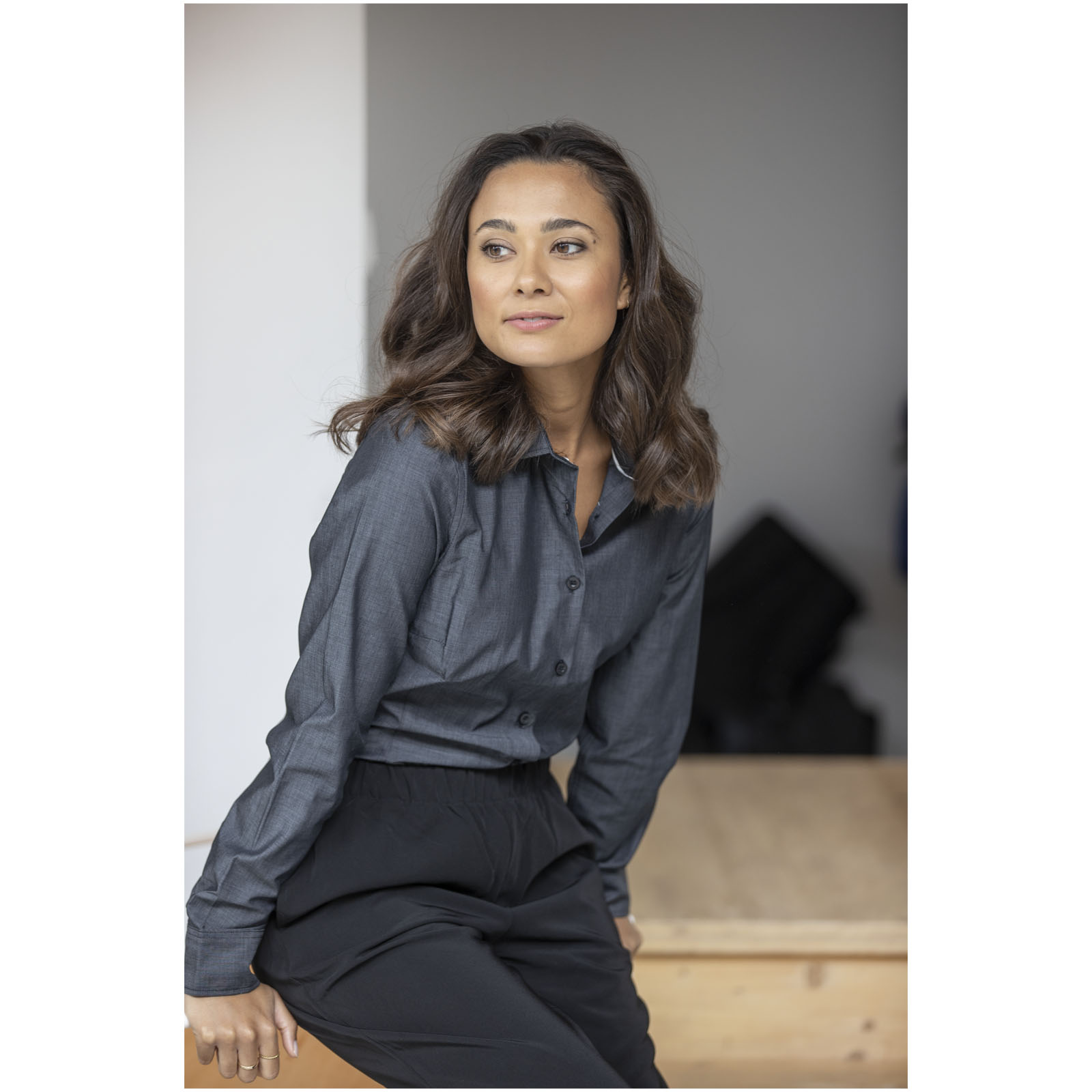 Cuprite long sleeve women’s organic shirt