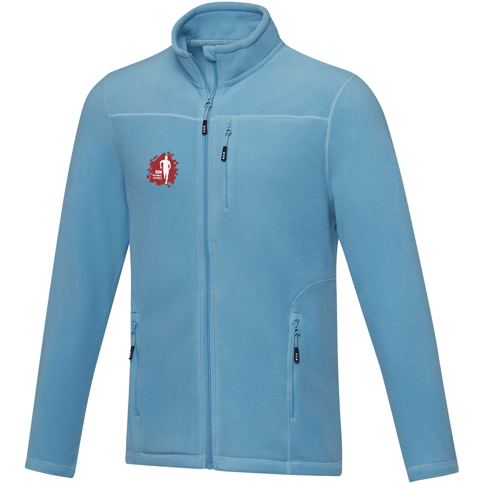 Amber men’s GRS recycled full zip fleece jacket