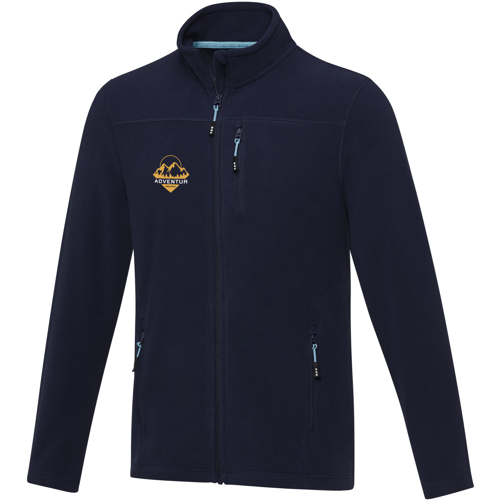 Amber men’s GRS recycled full zip fleece jacket